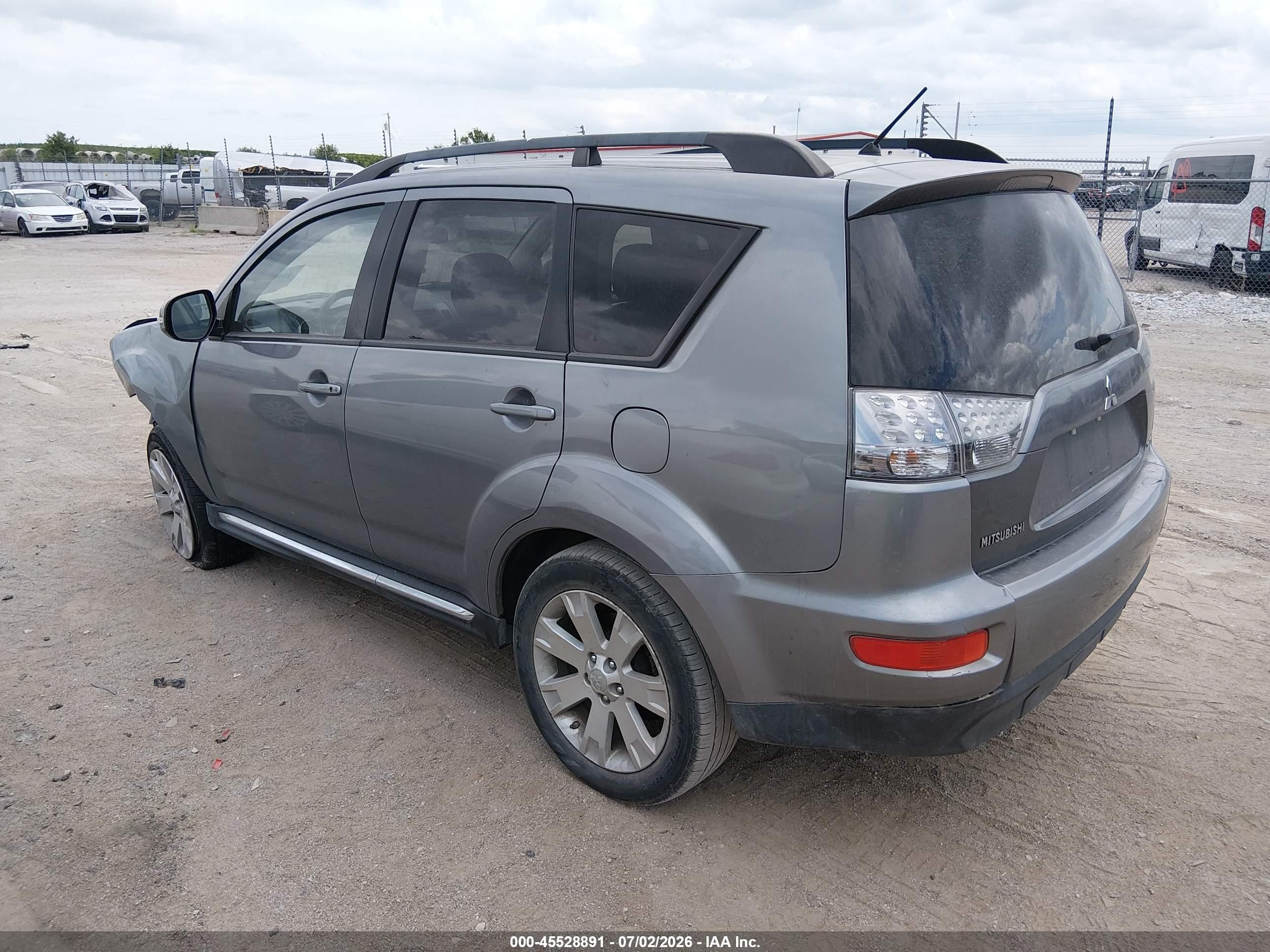 2013 Mitsubishi Outlander Se Gray vin: JA4JT3AW9DU020885