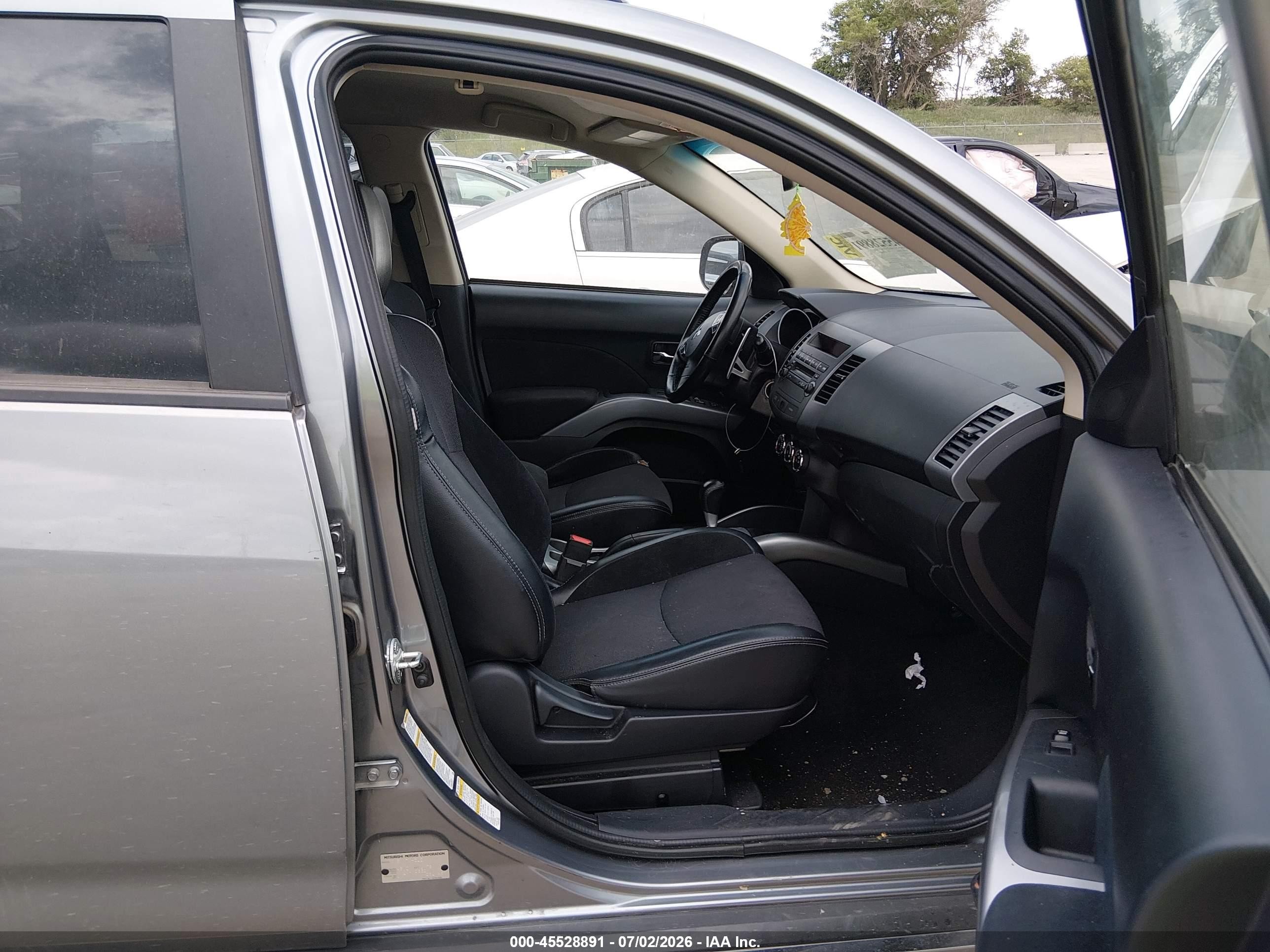 2013 Mitsubishi Outlander Se Gray vin: JA4JT3AW9DU020885