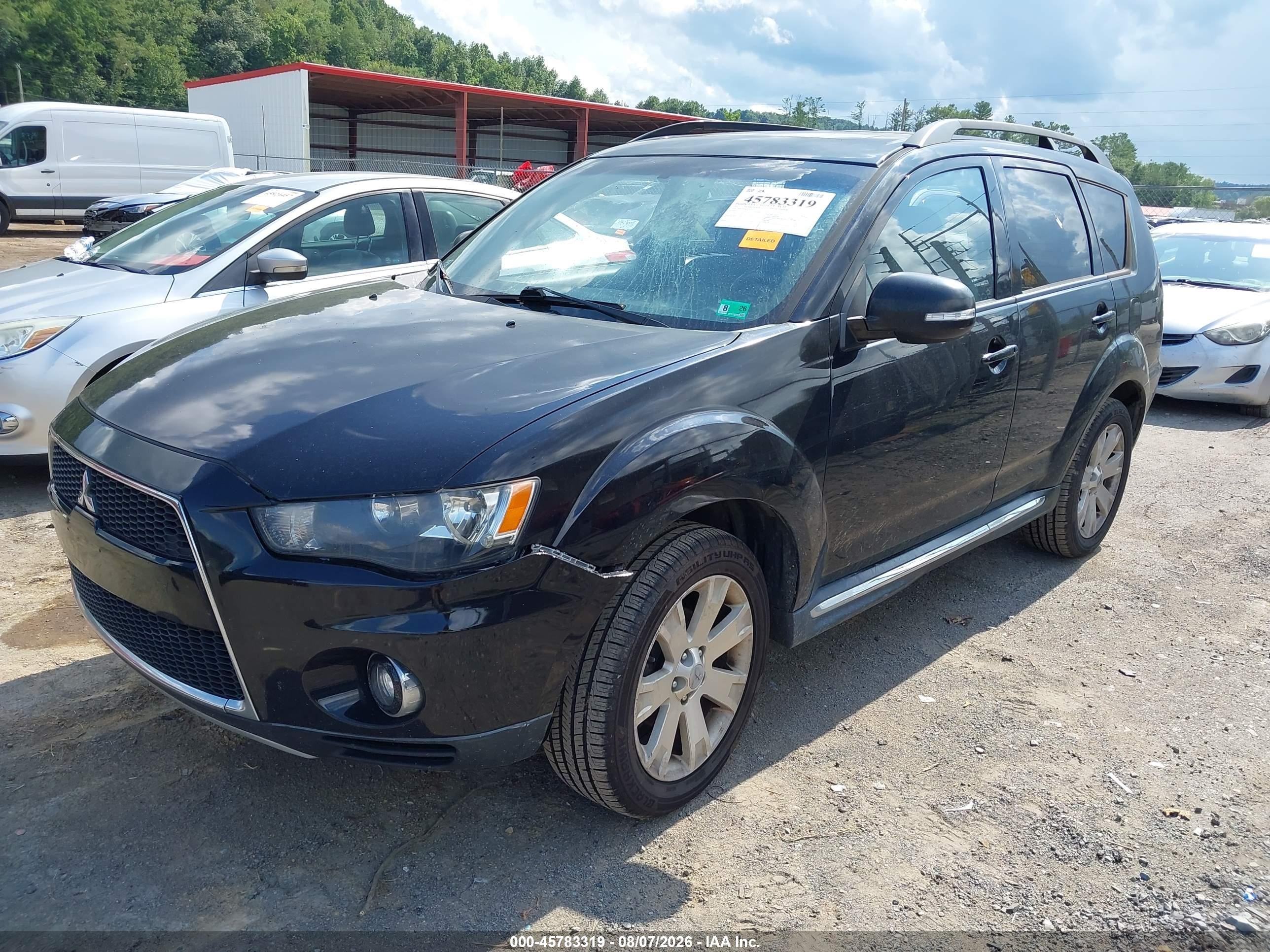 2010 Mitsubishi Outlander Se Black vin: JA4JT3AWXAZ016357