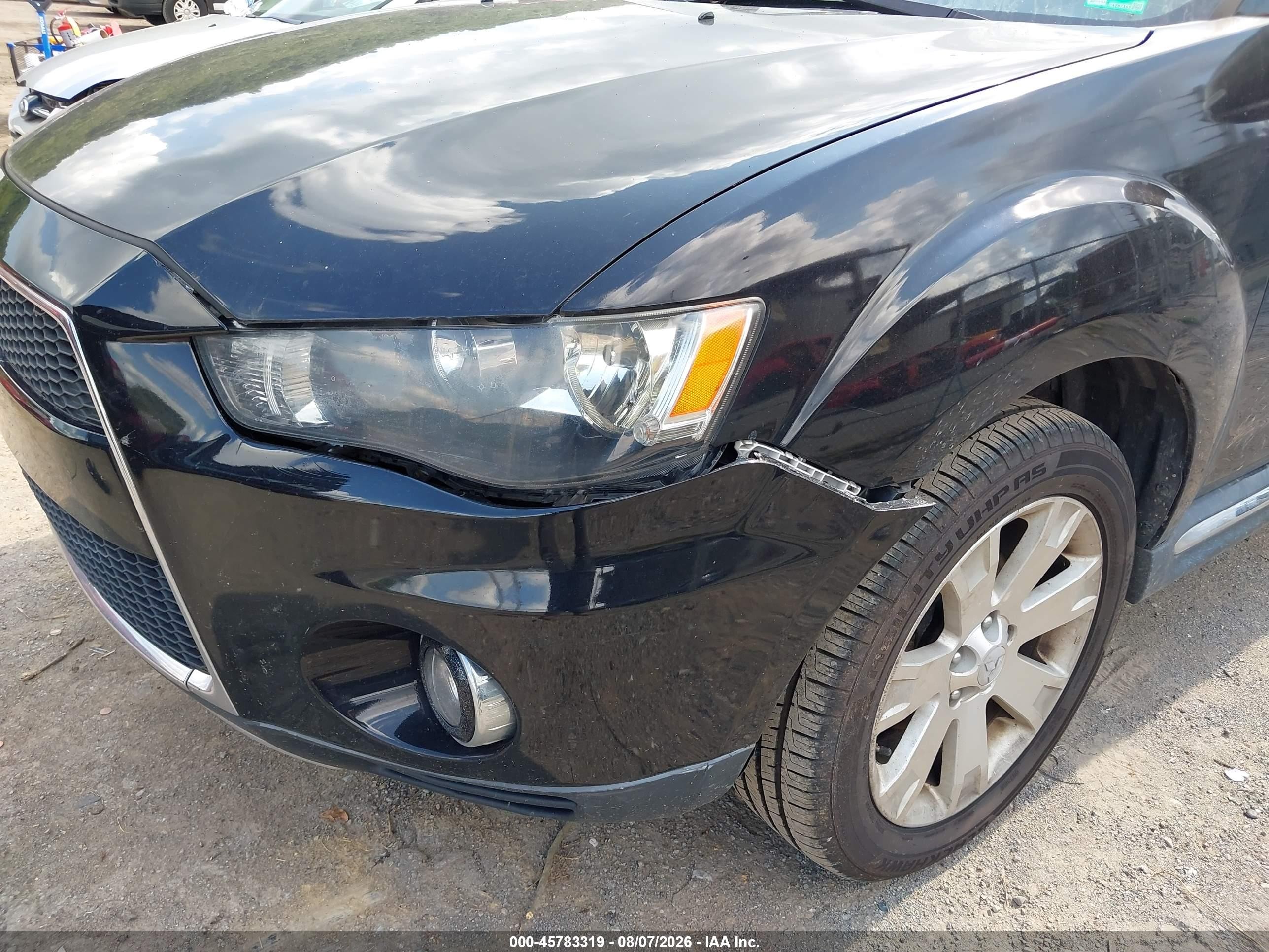 2010 Mitsubishi Outlander Se Black vin: JA4JT3AWXAZ016357