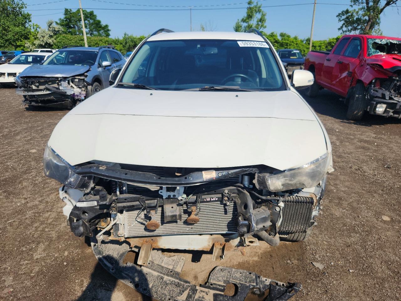 2012 Mitsubishi Outlander Se Белый vin: JA4JT3AX8CU605514