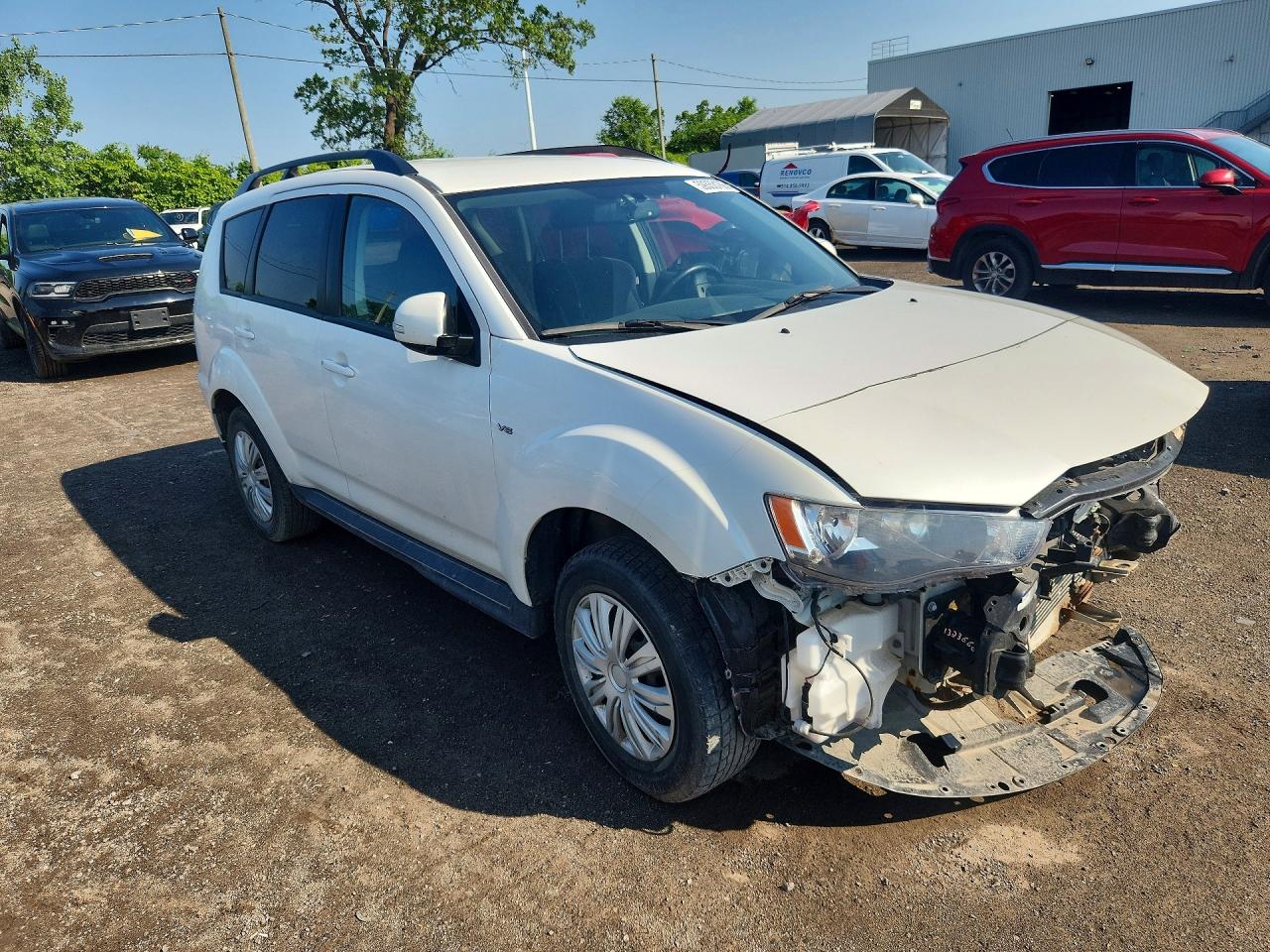 2012 Mitsubishi Outlander Se Белый vin: JA4JT3AX8CU605514