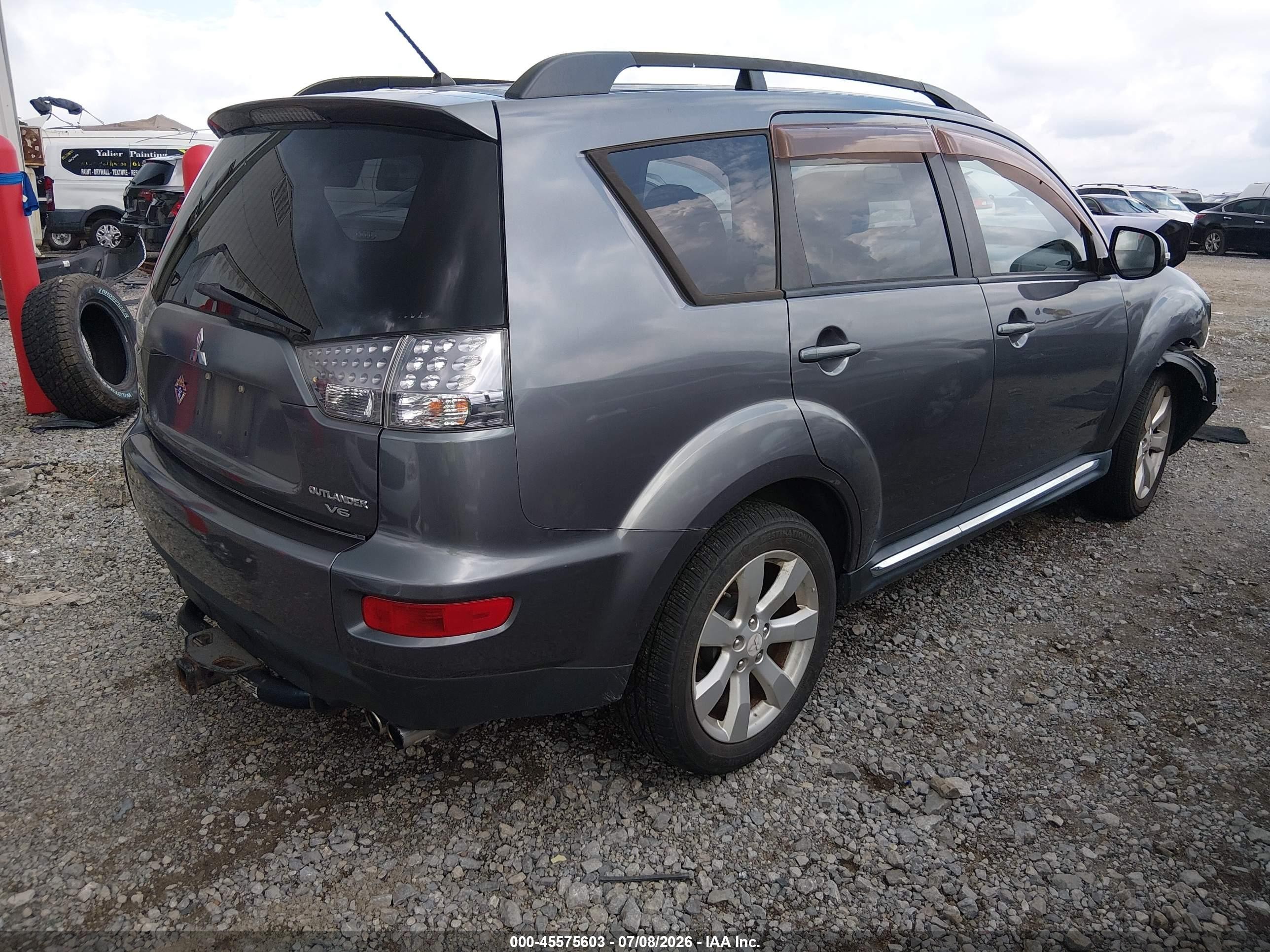 2010 Mitsubishi Outlander Xls Gray vin: JA4JT4AX1AZ003611