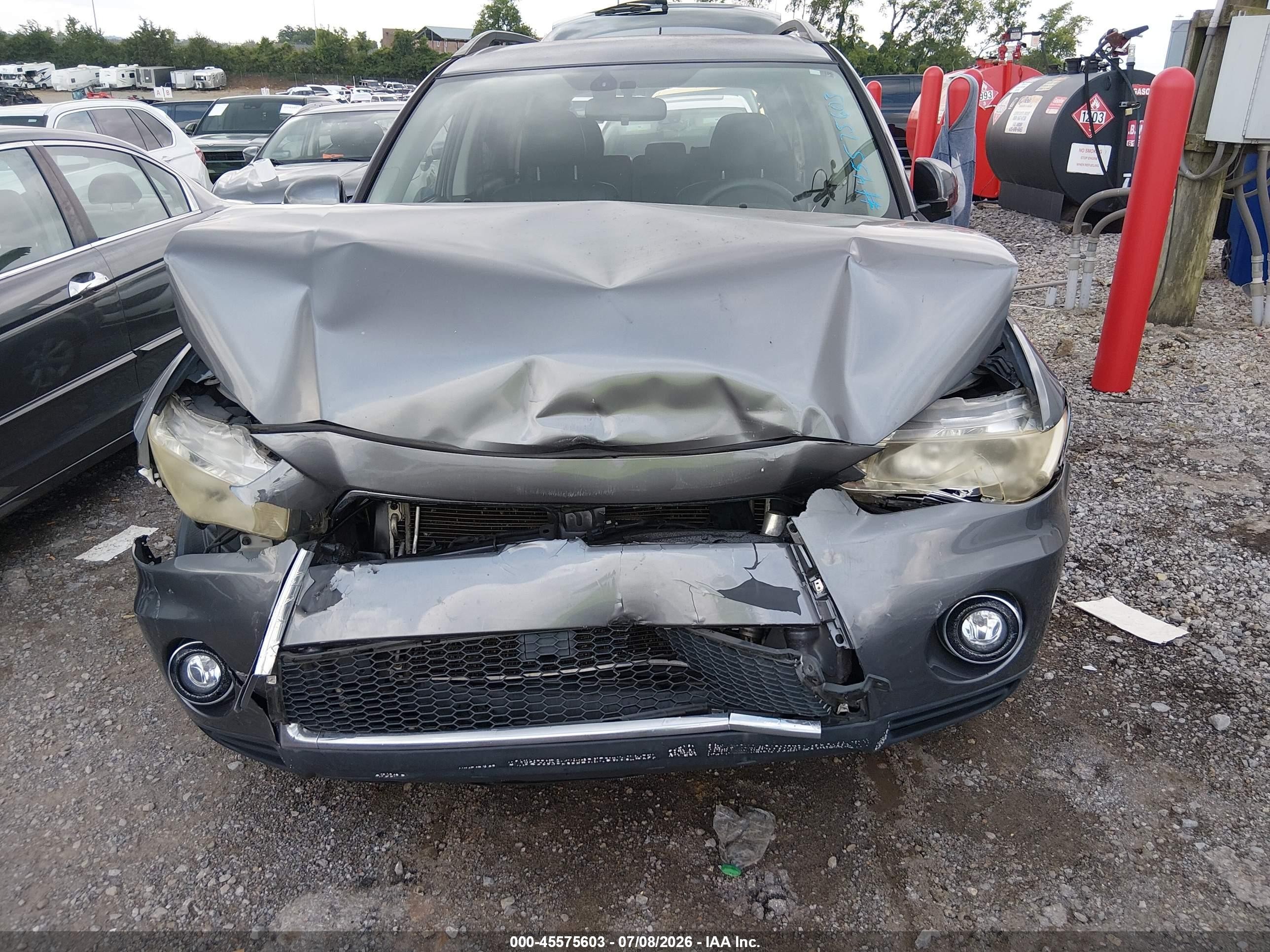 2010 Mitsubishi Outlander Xls Gray vin: JA4JT4AX1AZ003611