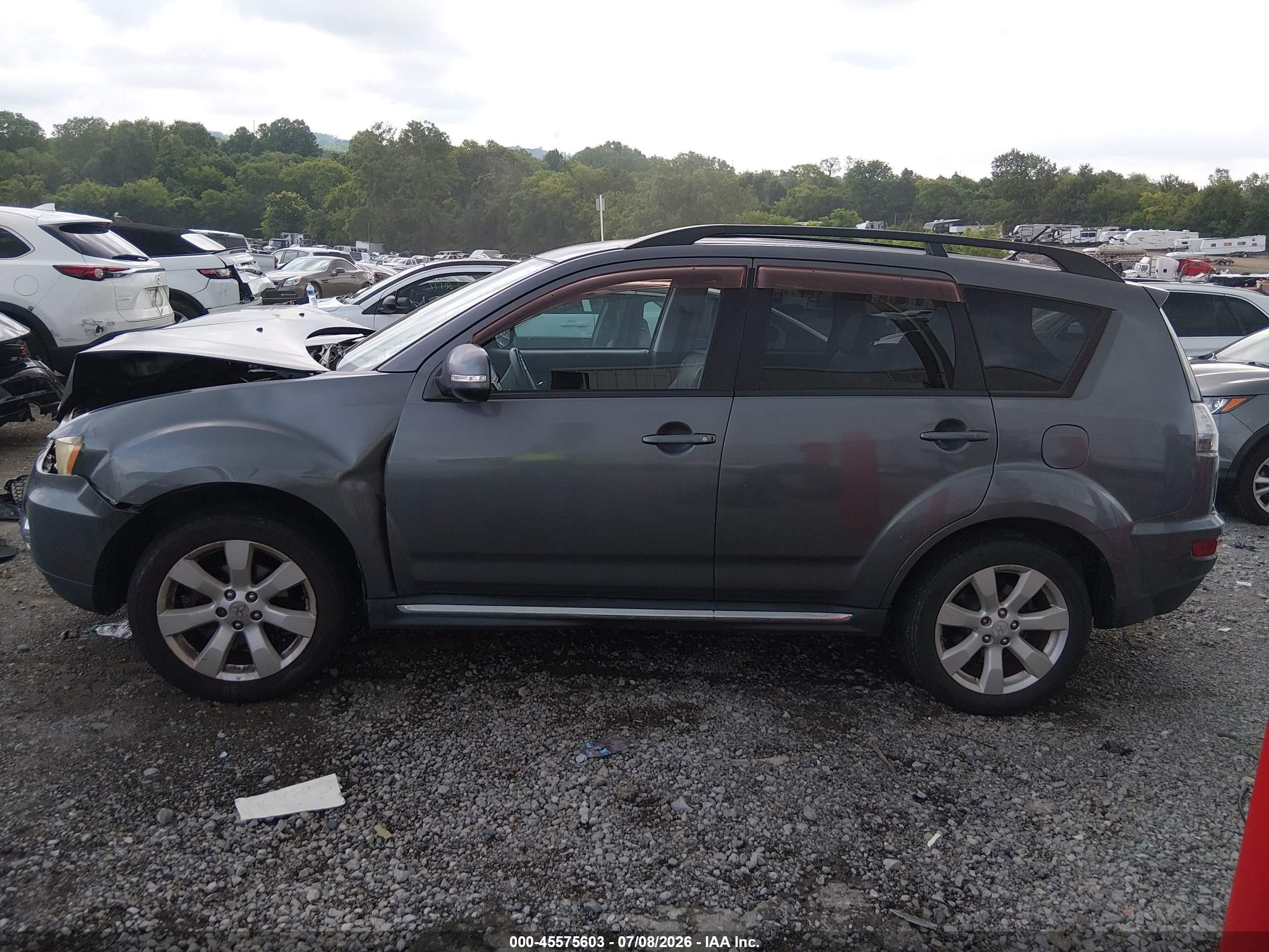2010 Mitsubishi Outlander Xls Gray vin: JA4JT4AX1AZ003611