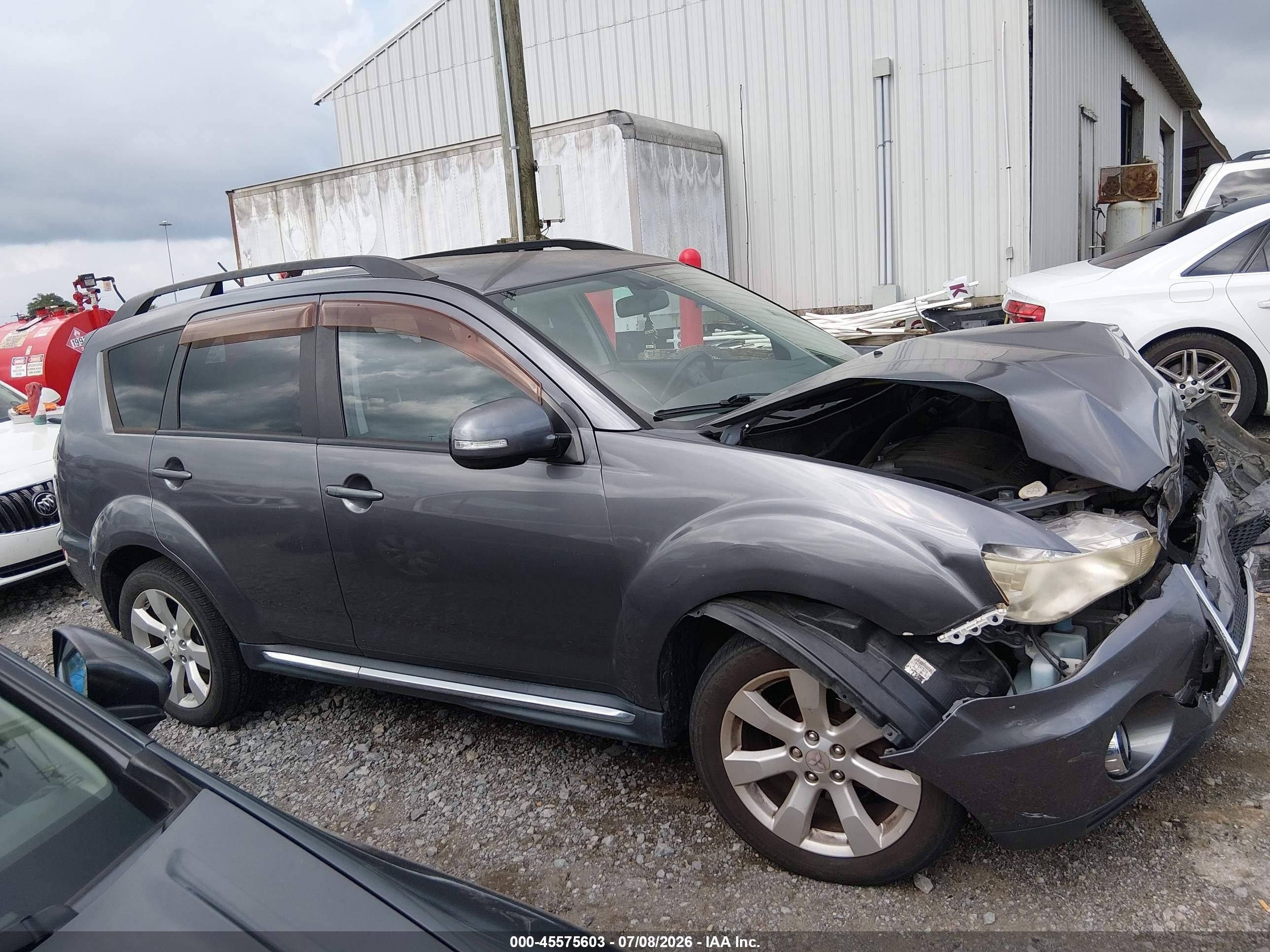 2010 Mitsubishi Outlander Xls Gray vin: JA4JT4AX1AZ003611