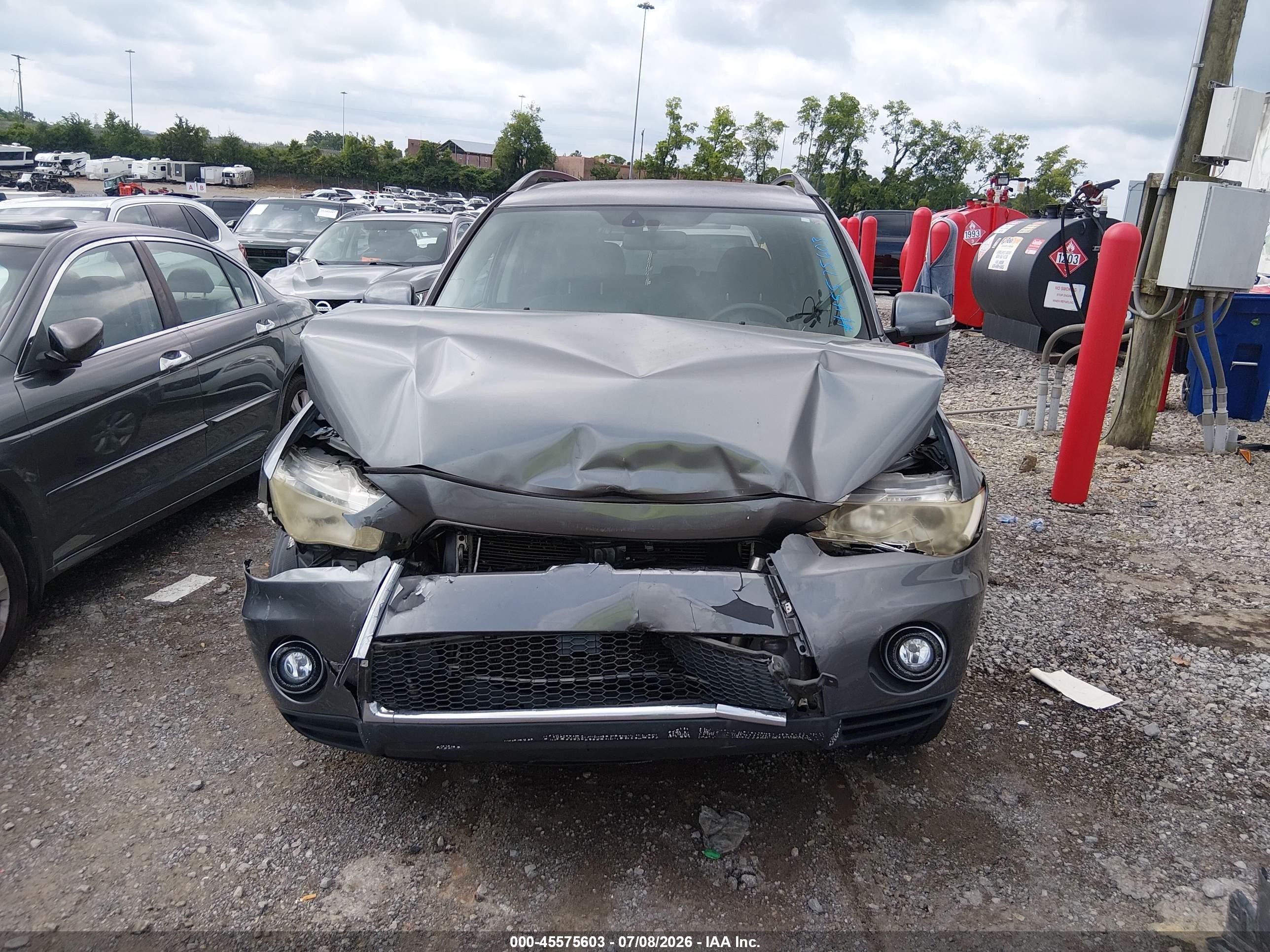 2010 Mitsubishi Outlander Xls Gray vin: JA4JT4AX1AZ003611