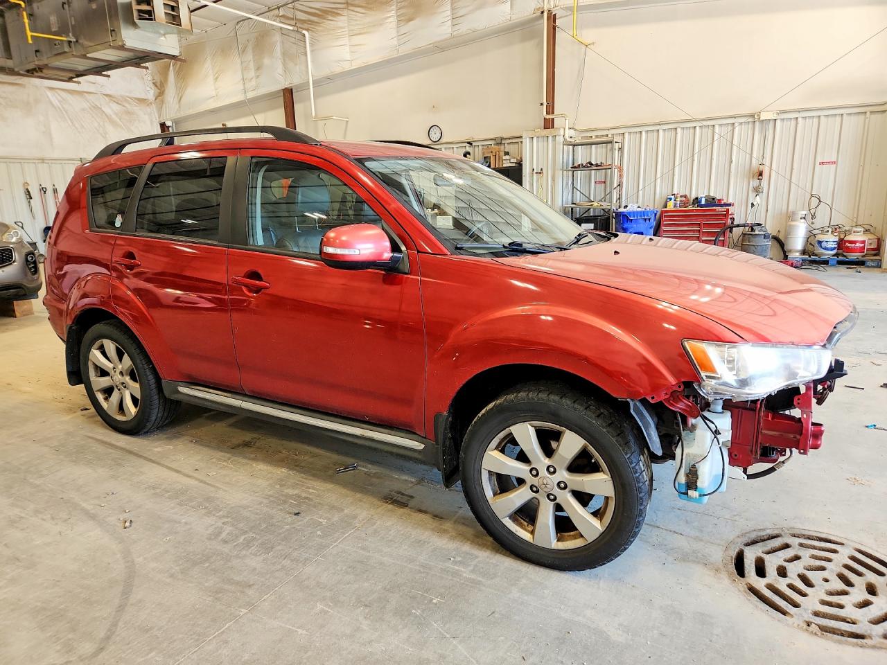 2010 Mitsubishi Outlander Xls Burgundy vin: JA4JT4AX4AZ012884