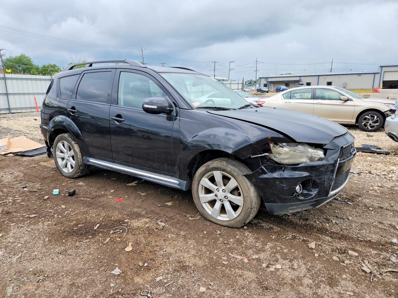 2010 Mitsubishi Outlander Xls Black vin: JA4JT4AX9AZ002657