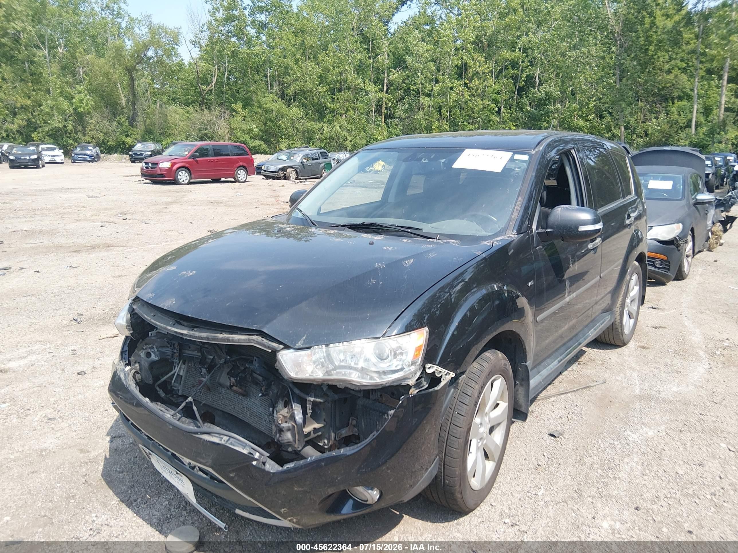 2012 Mitsubishi Outlander Gt Black vin: JA4JT5AX1CU006370