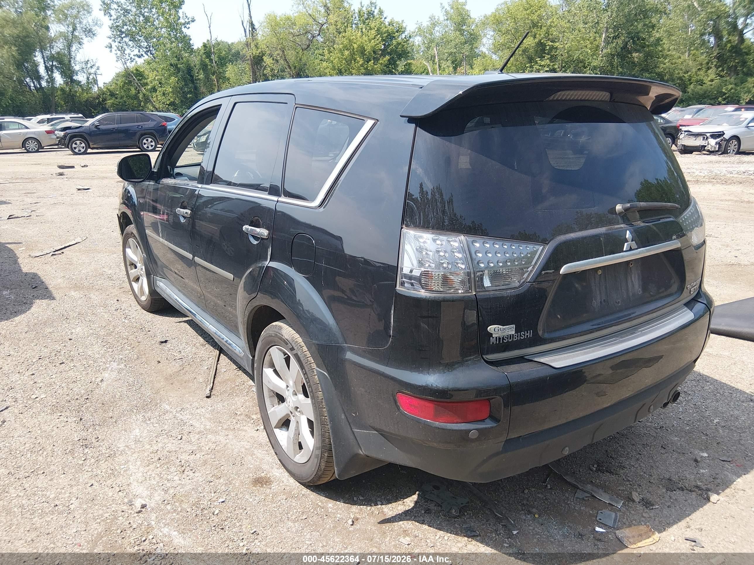 2012 Mitsubishi Outlander Gt Black vin: JA4JT5AX1CU006370