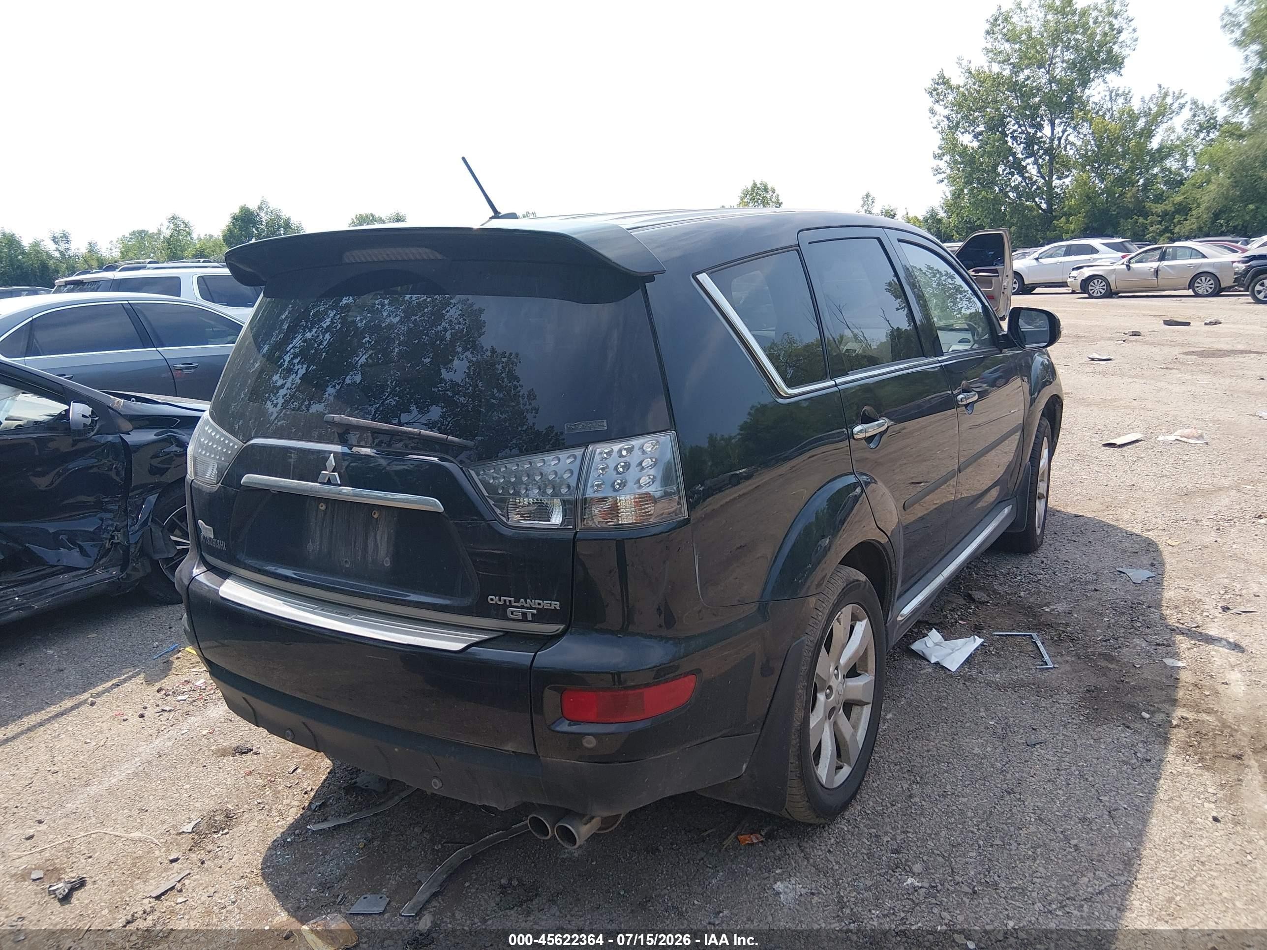 2012 Mitsubishi Outlander Gt Black vin: JA4JT5AX1CU006370