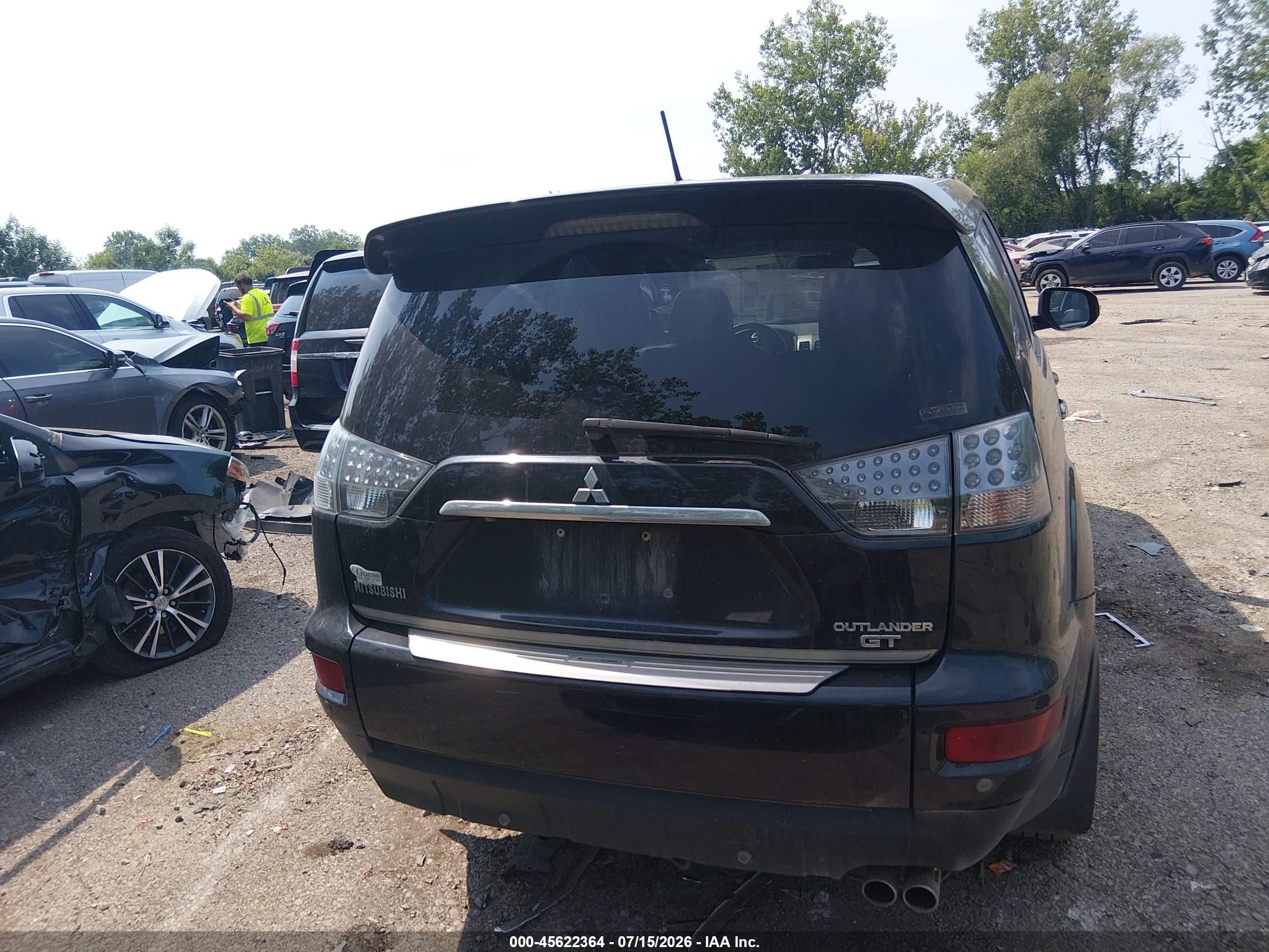 2012 Mitsubishi Outlander Gt Black vin: JA4JT5AX1CU006370