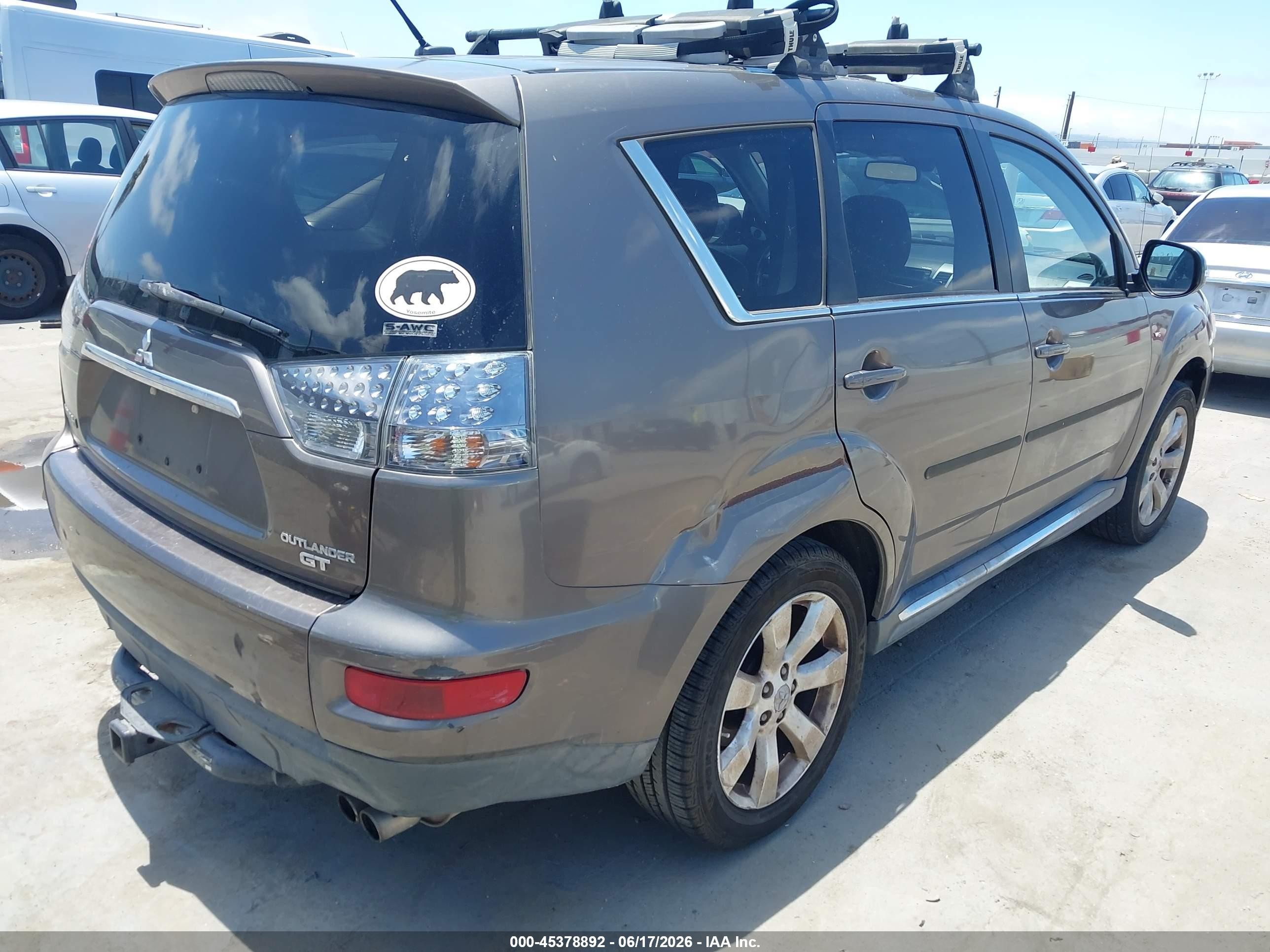 2012 Mitsubishi Outlander Gt Gray vin: JA4JT5AX2CU004367