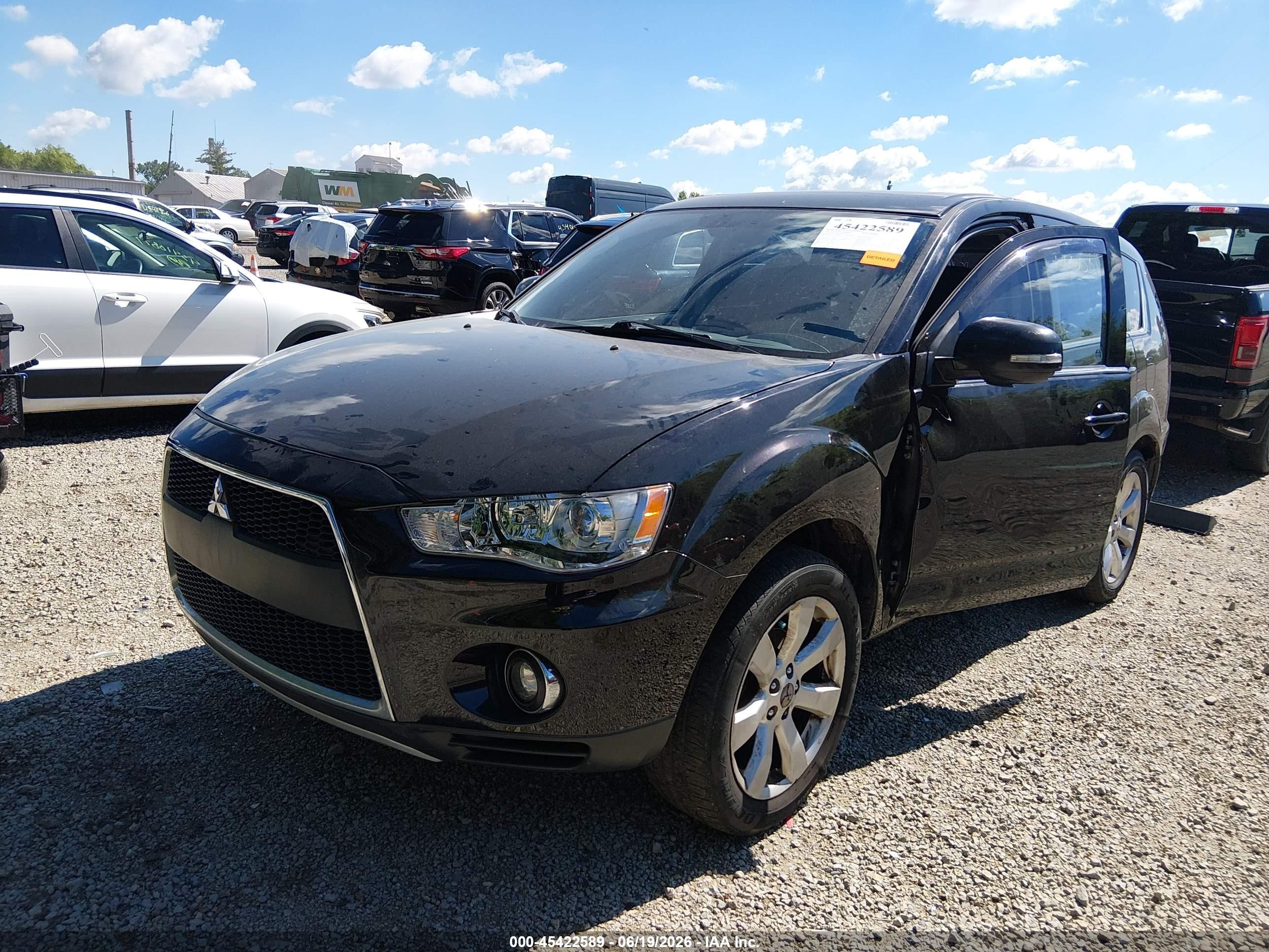 2011 Mitsubishi Outlander Gt Black vin: JA4JT5AX5BU024661