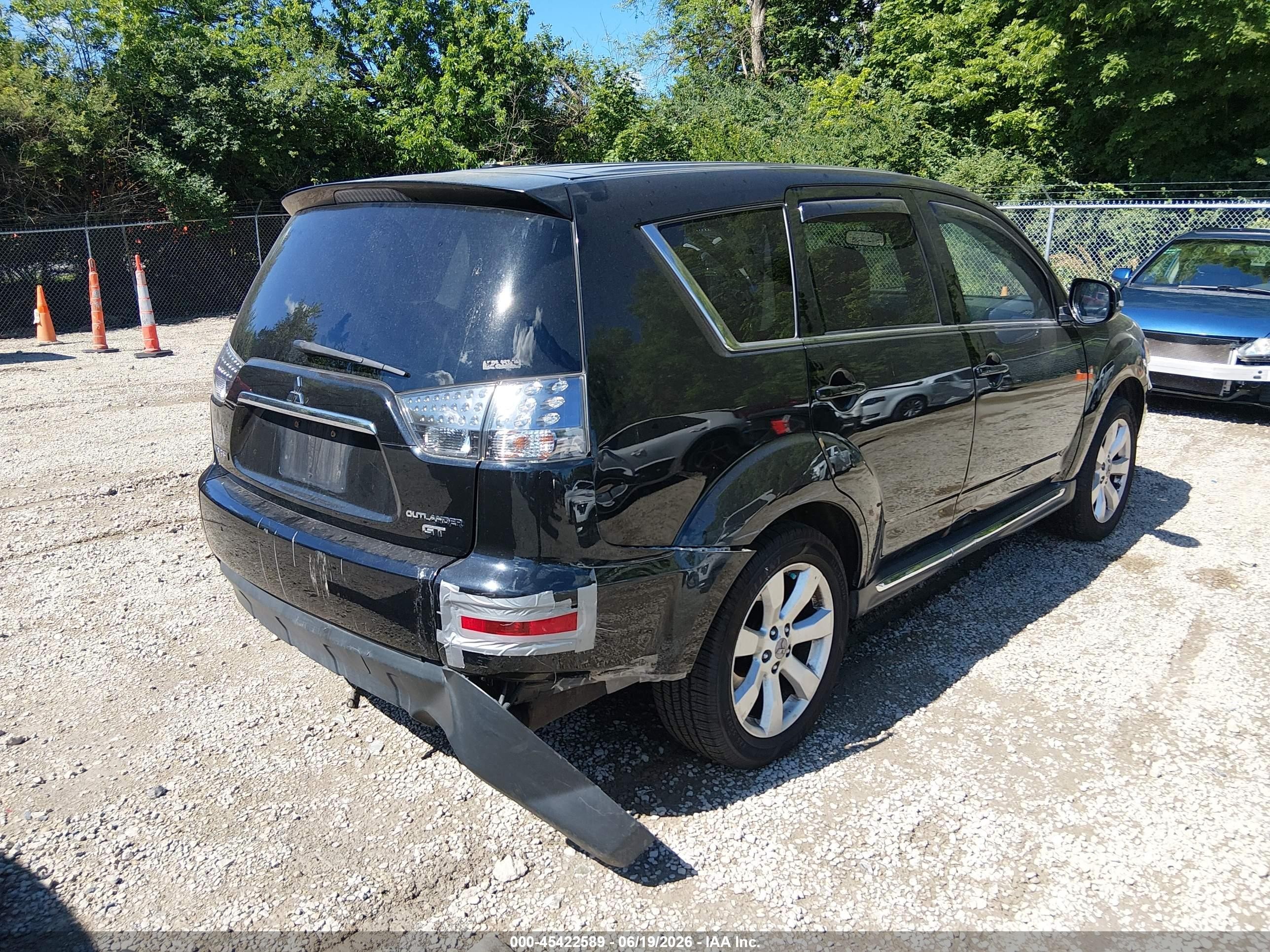 2011 Mitsubishi Outlander Gt Black vin: JA4JT5AX5BU024661
