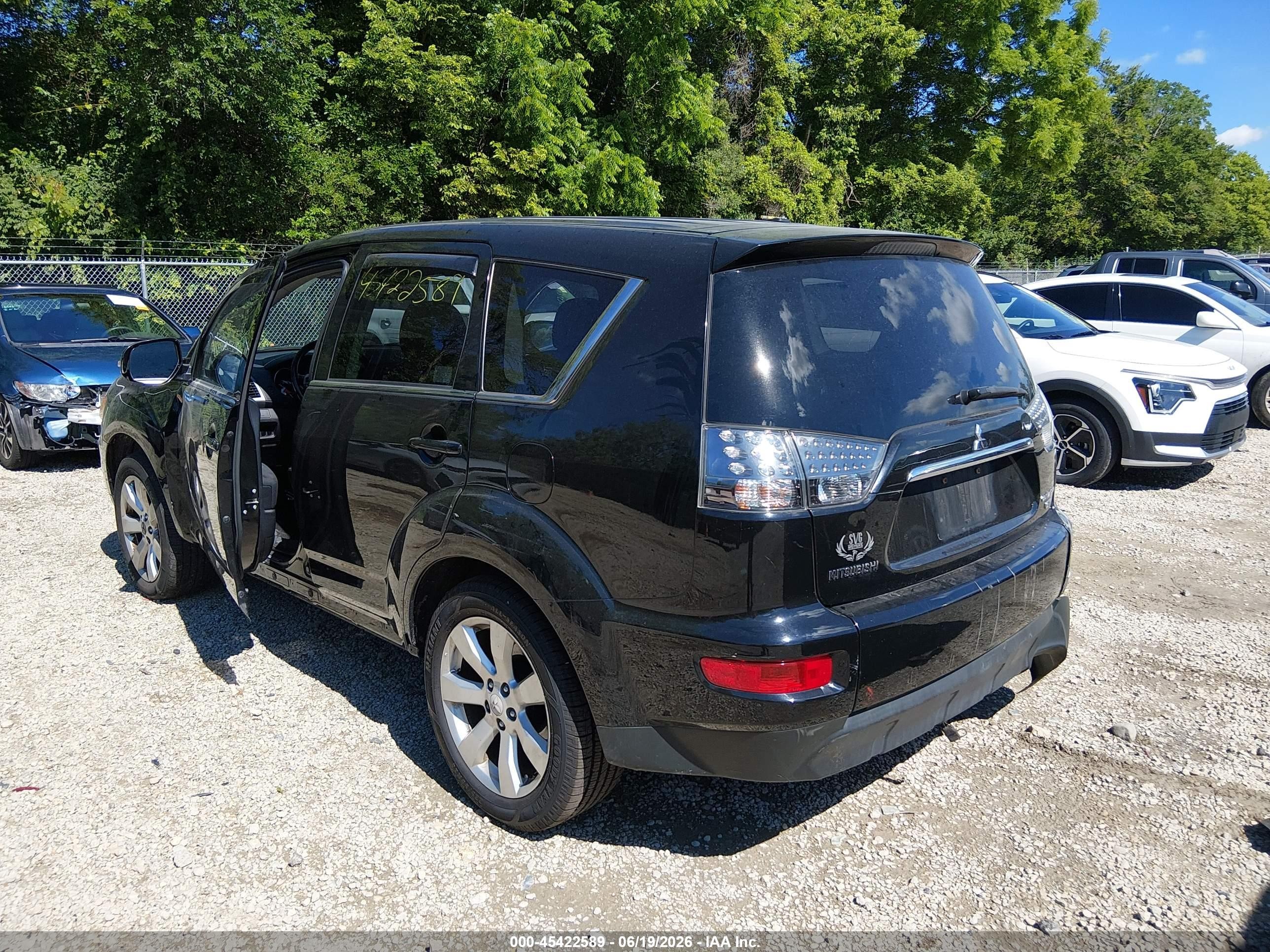 2011 Mitsubishi Outlander Gt Black vin: JA4JT5AX5BU024661