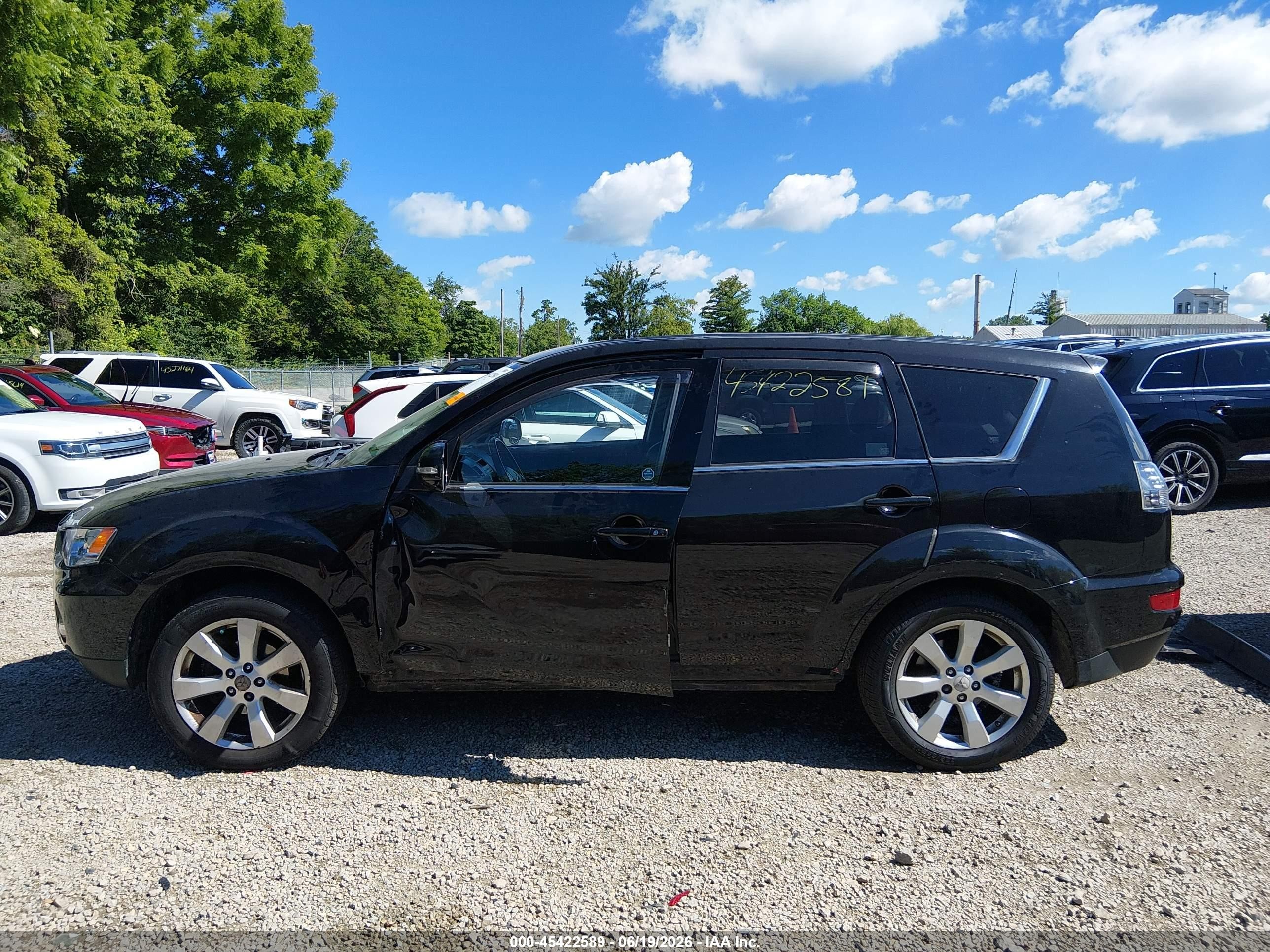 2011 Mitsubishi Outlander Gt Black vin: JA4JT5AX5BU024661