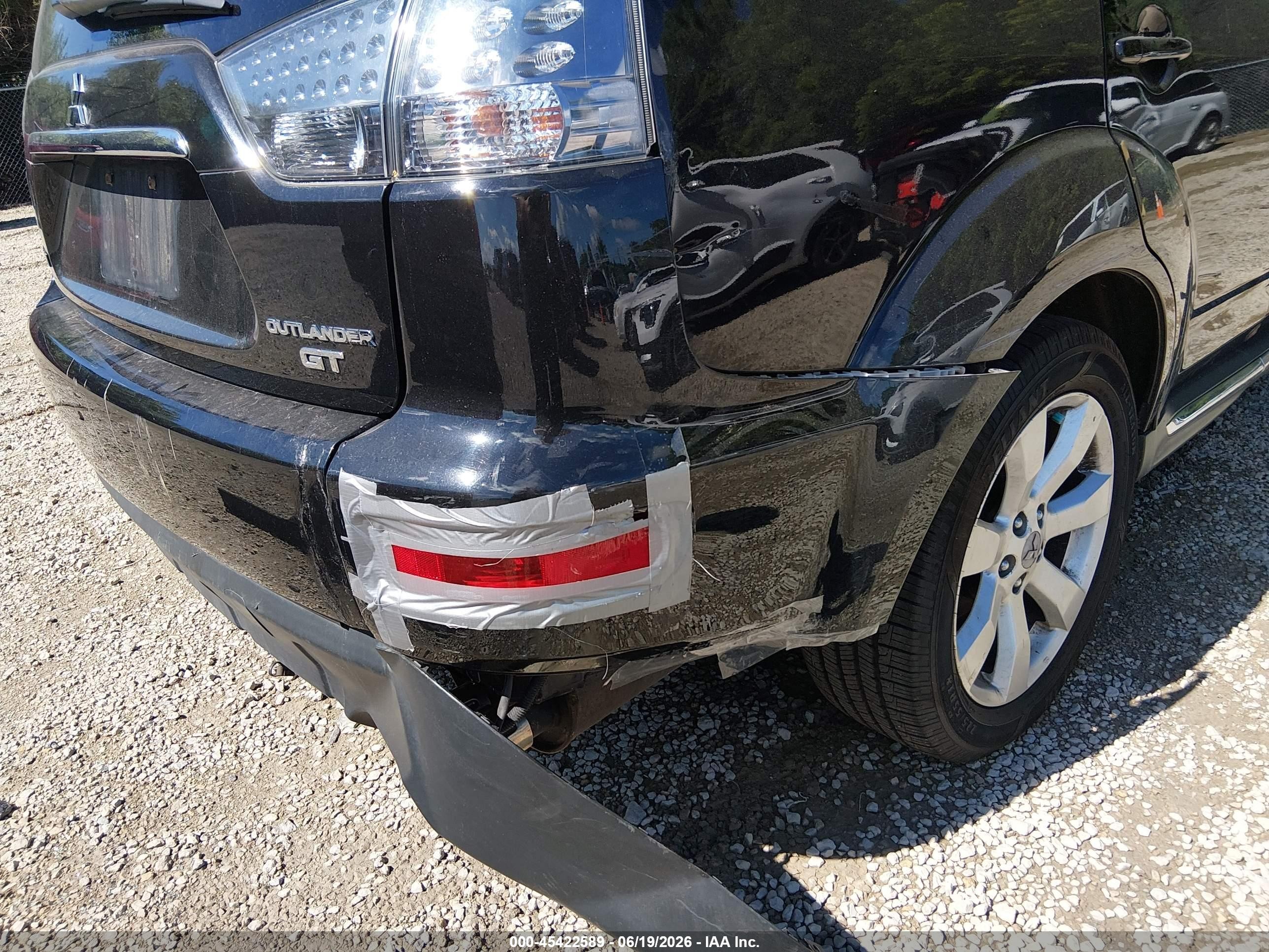 2011 Mitsubishi Outlander Gt Black vin: JA4JT5AX5BU024661