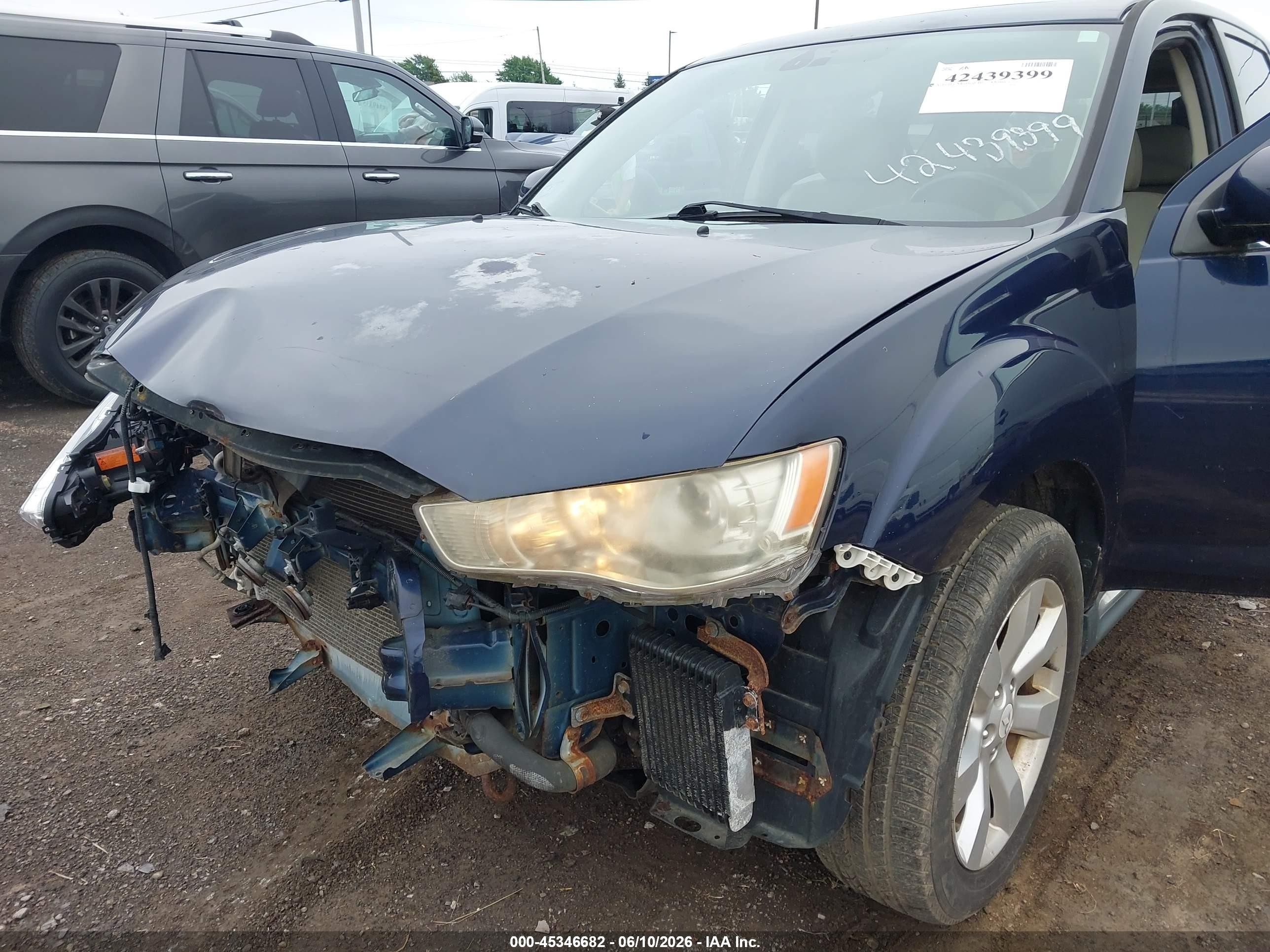 2010 Mitsubishi Outlander Gt Синий vin: JA4JT5AX6AZ012035