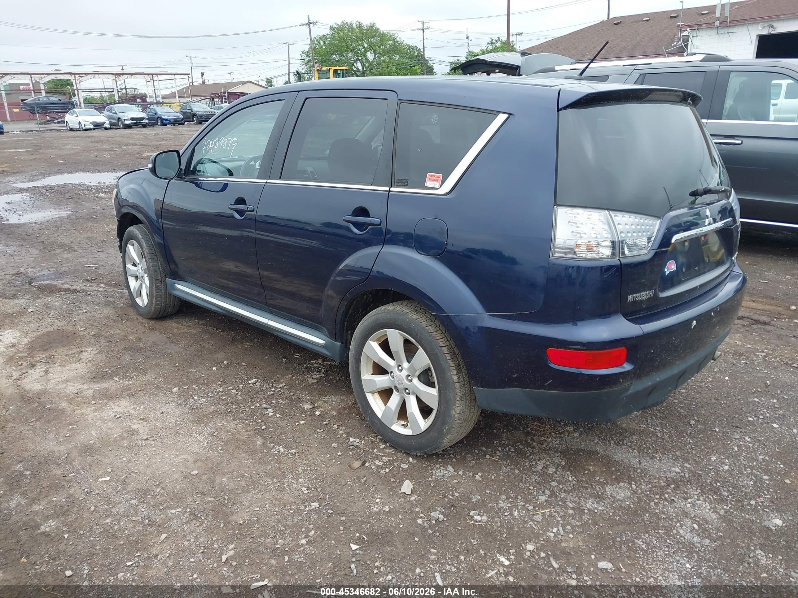 2010 Mitsubishi Outlander Gt Синий vin: JA4JT5AX6AZ012035