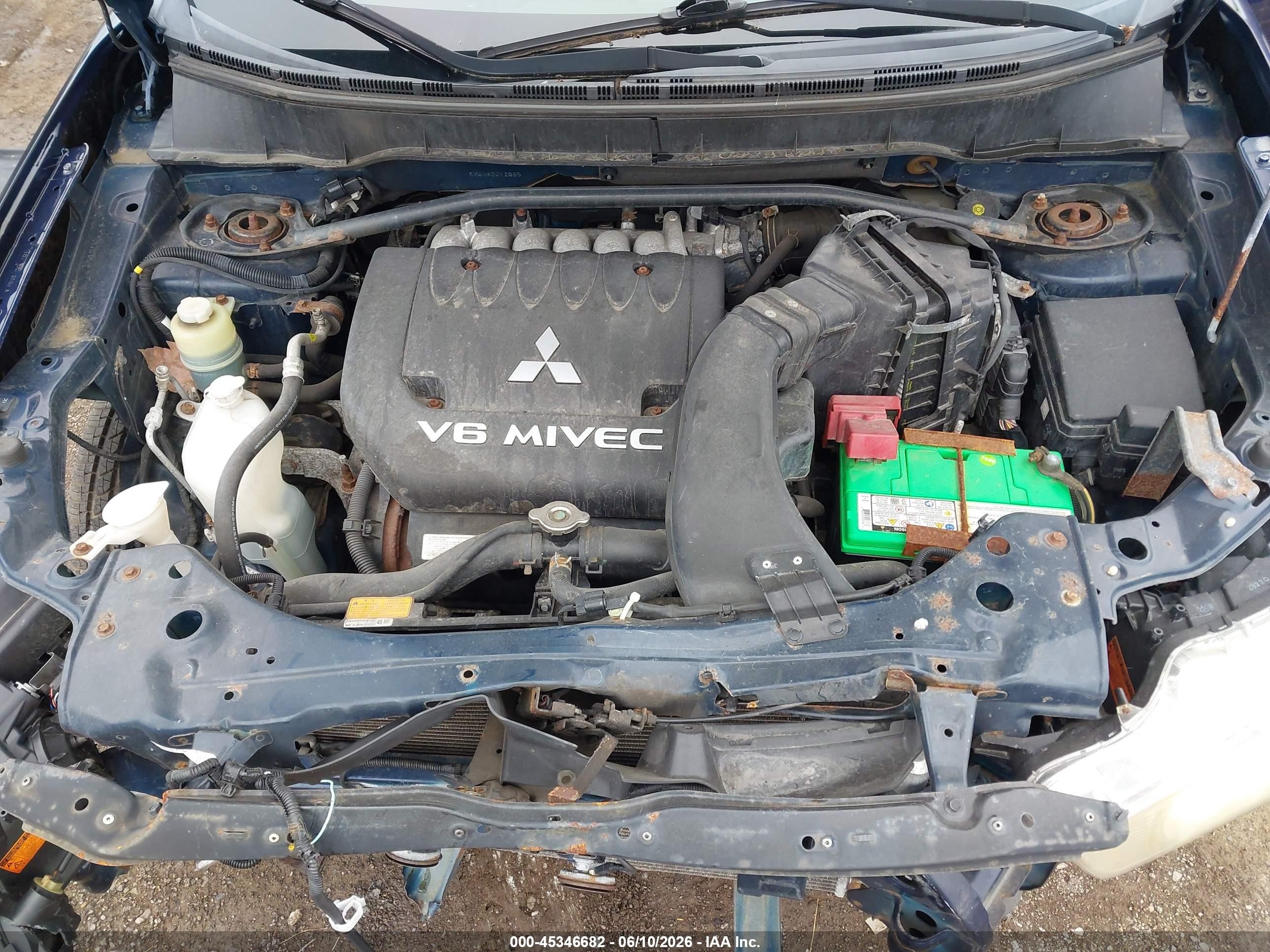 2010 Mitsubishi Outlander Gt Синий vin: JA4JT5AX6AZ012035