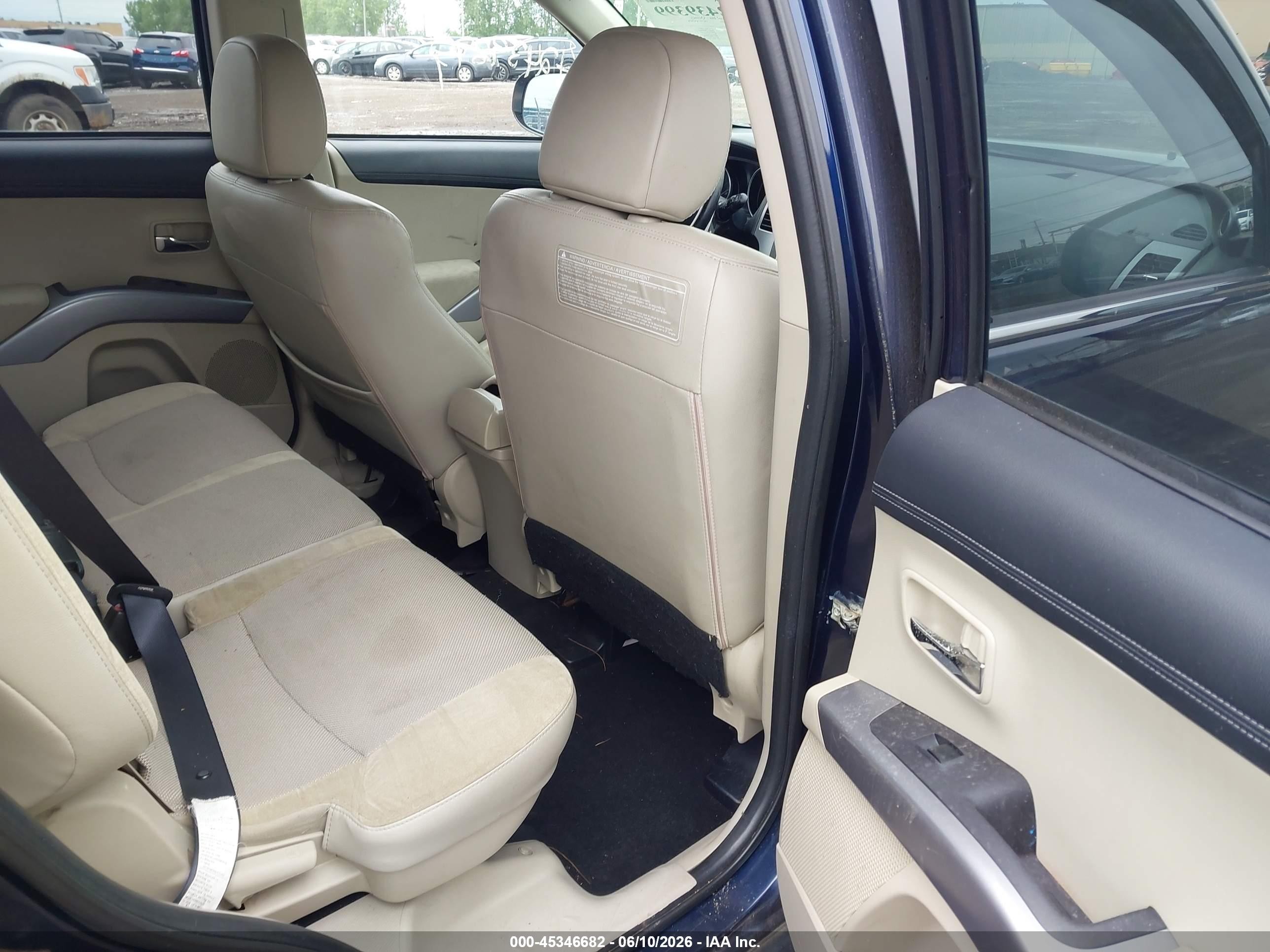 2010 Mitsubishi Outlander Gt Синий vin: JA4JT5AX6AZ012035