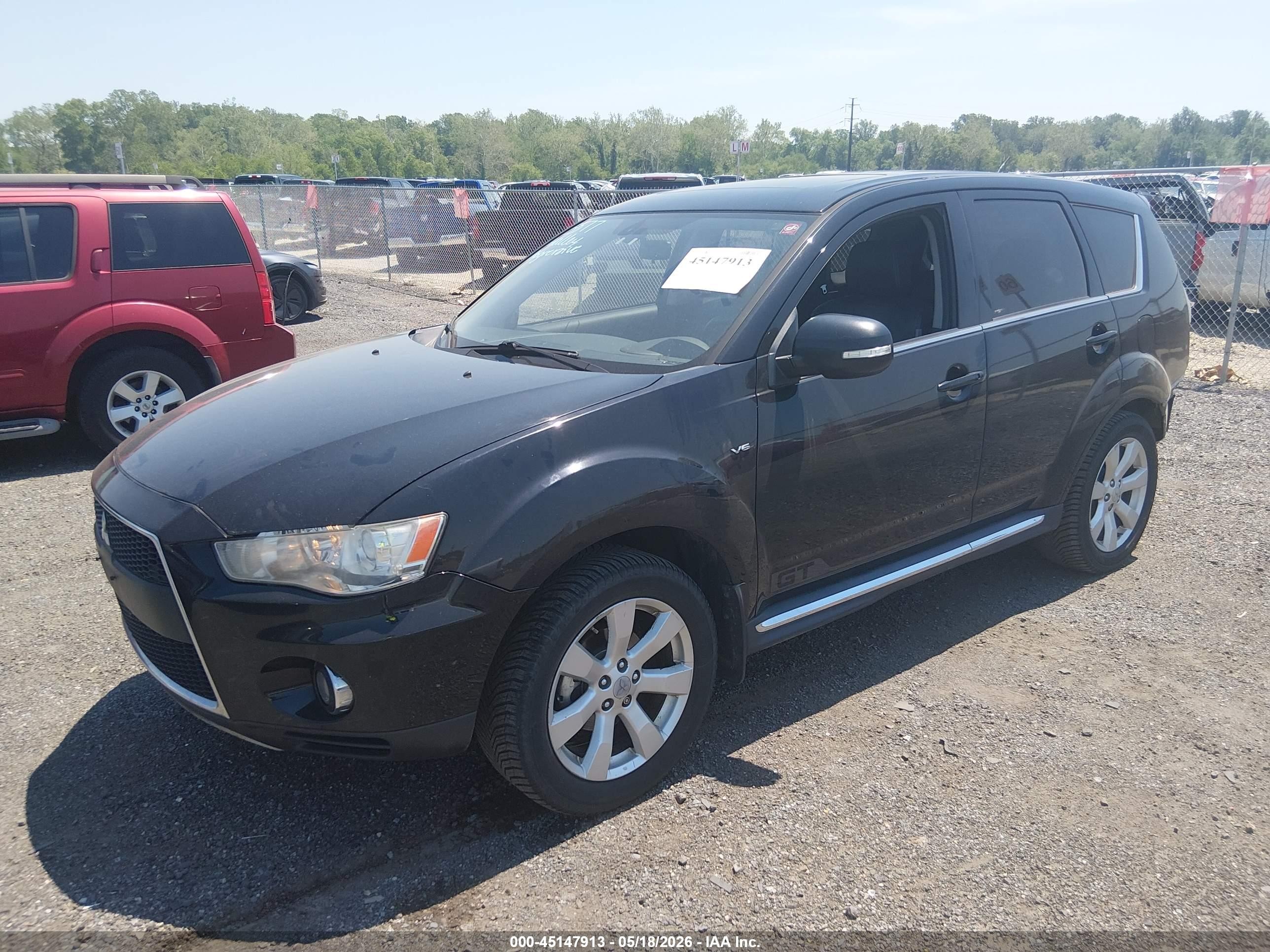 2011 Mitsubishi Outlander Gt Black vin: JA4JT5AX7BU008445
