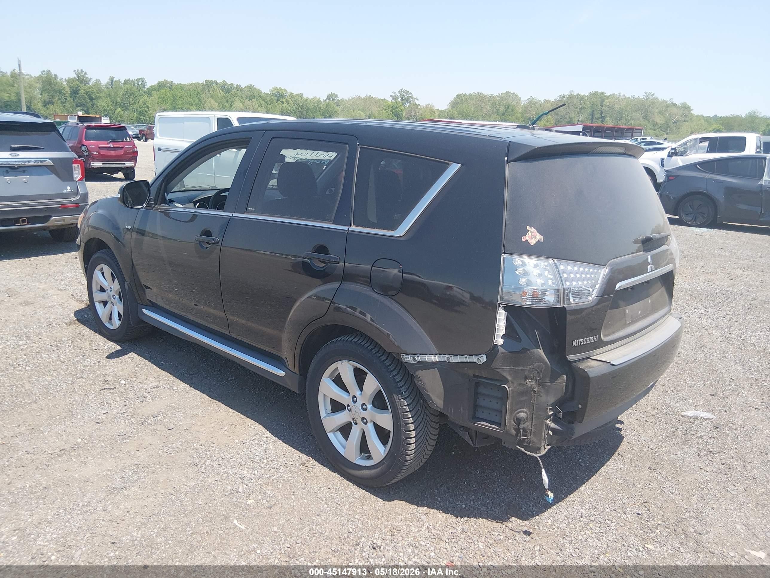 2011 Mitsubishi Outlander Gt Black vin: JA4JT5AX7BU008445