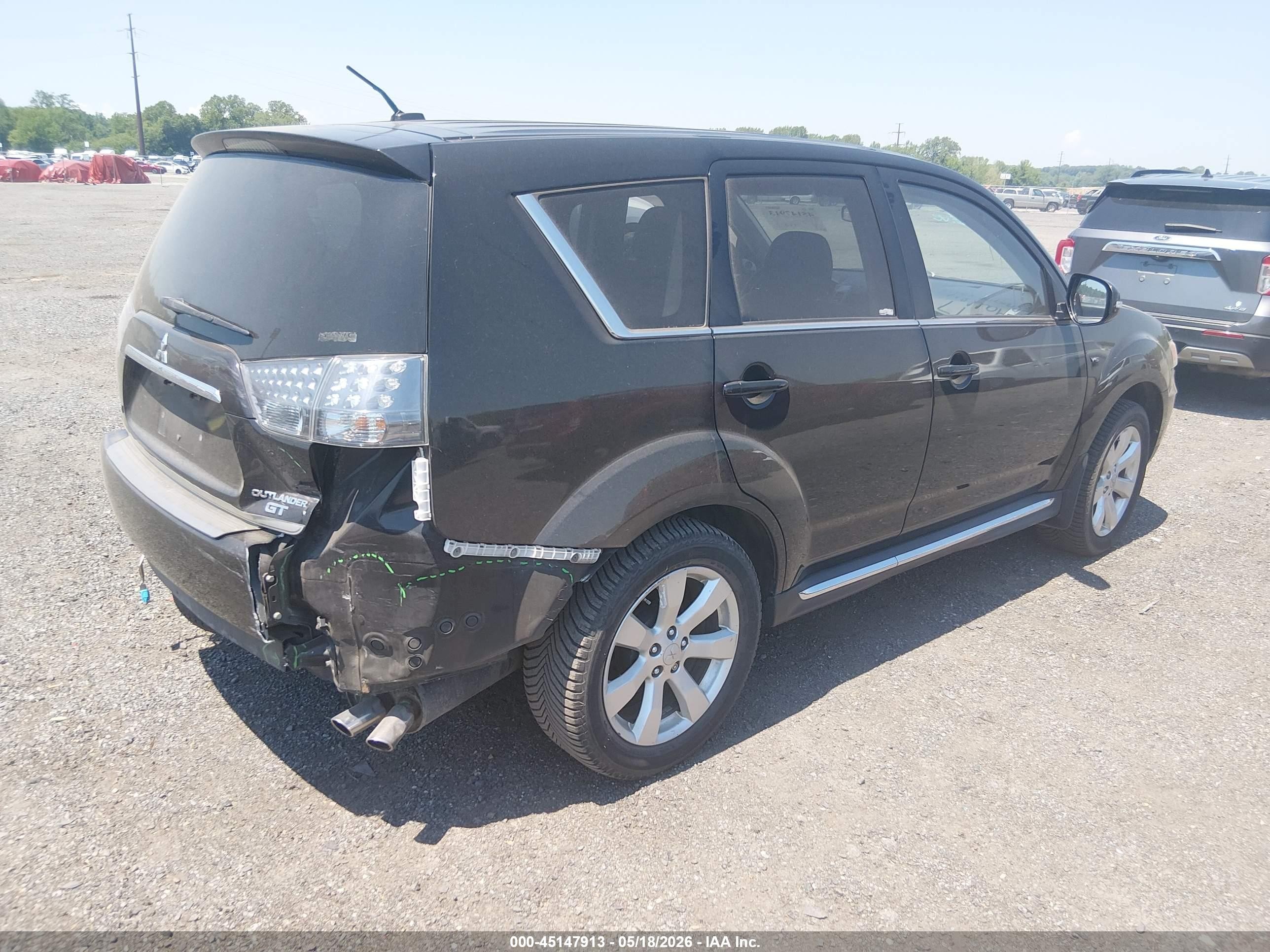 2011 Mitsubishi Outlander Gt Black vin: JA4JT5AX7BU008445