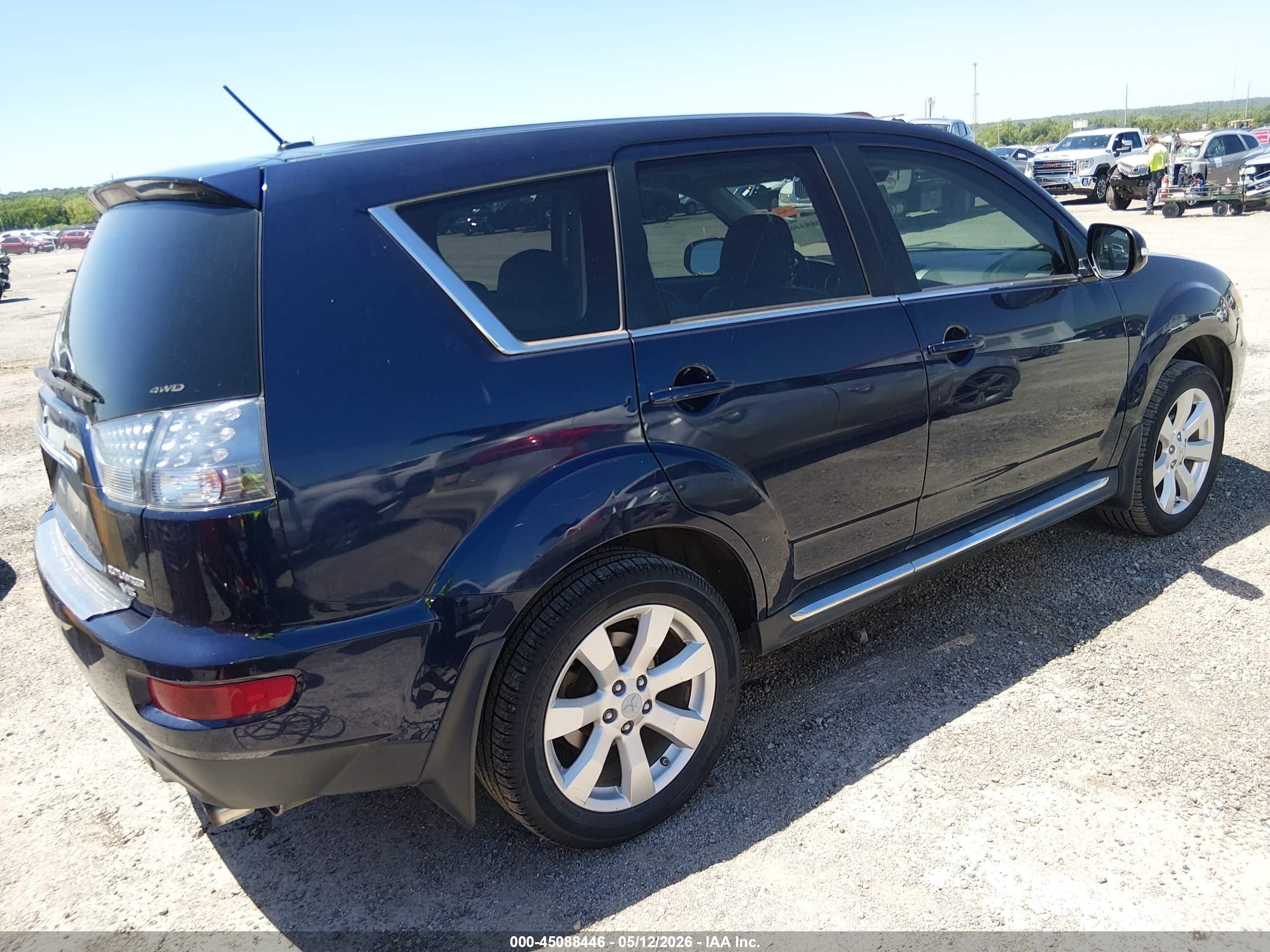 2010 Mitsubishi Outlander Gt Navy vin: JA4JT5AX9AZ008576