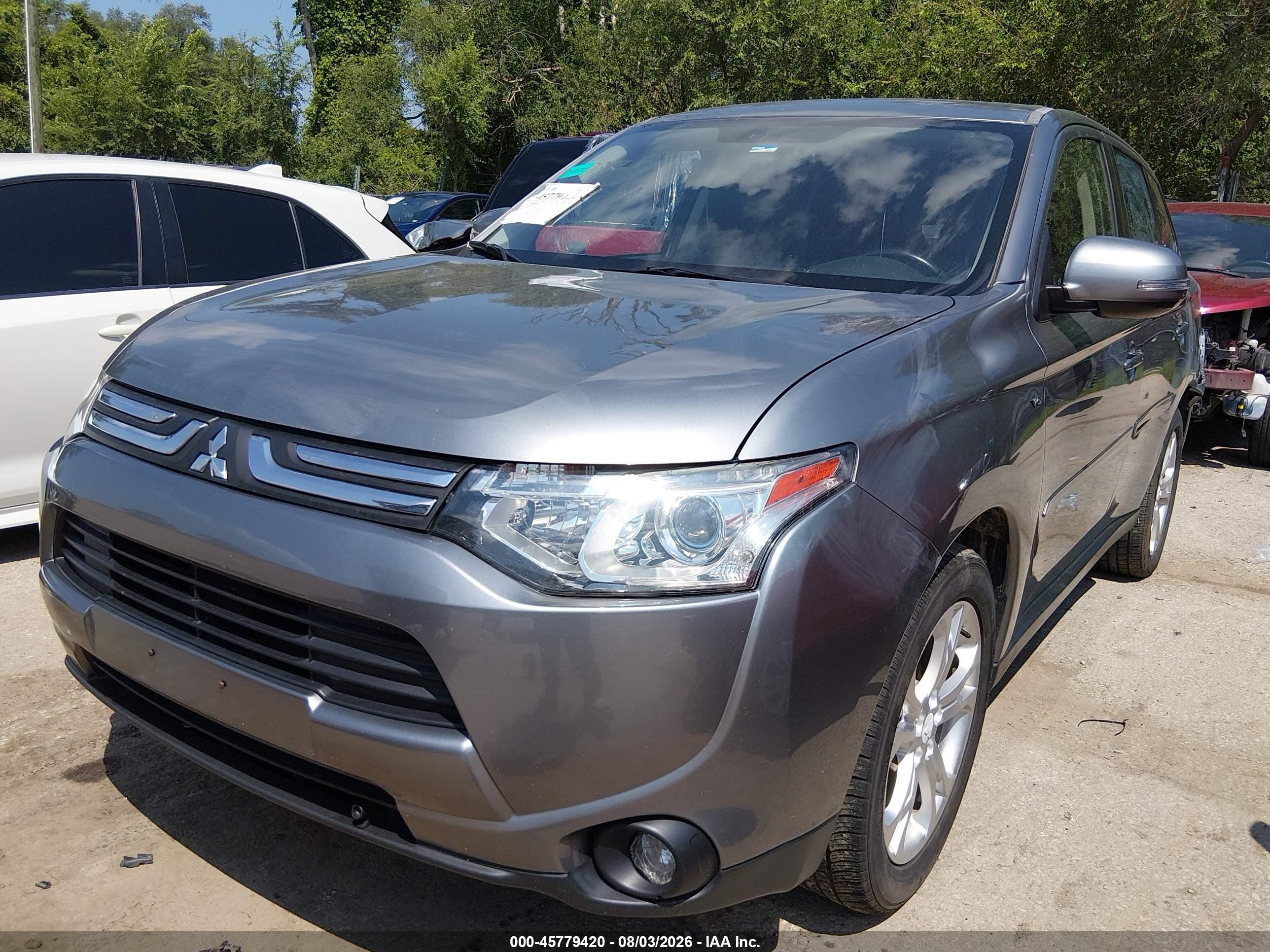2014 Mitsubishi Outlander Gt Gray vin: JA4JZ4AX0EZ004849