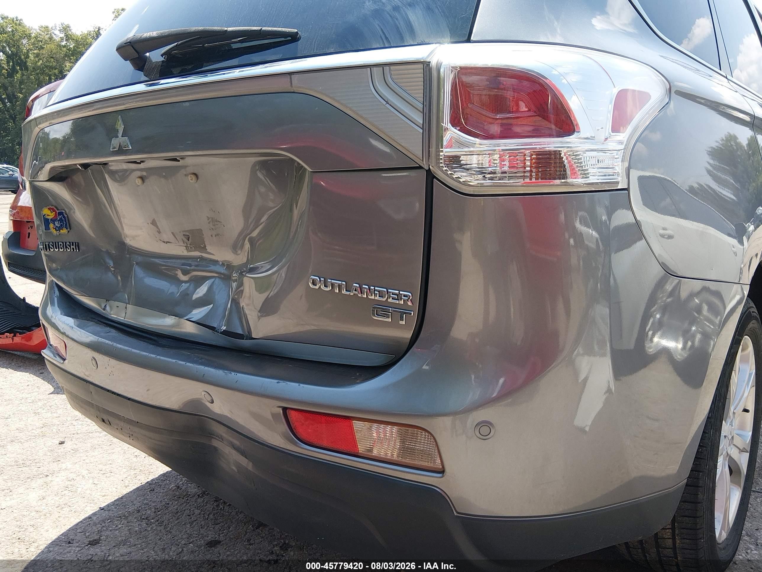 2014 Mitsubishi Outlander Gt Gray vin: JA4JZ4AX0EZ004849