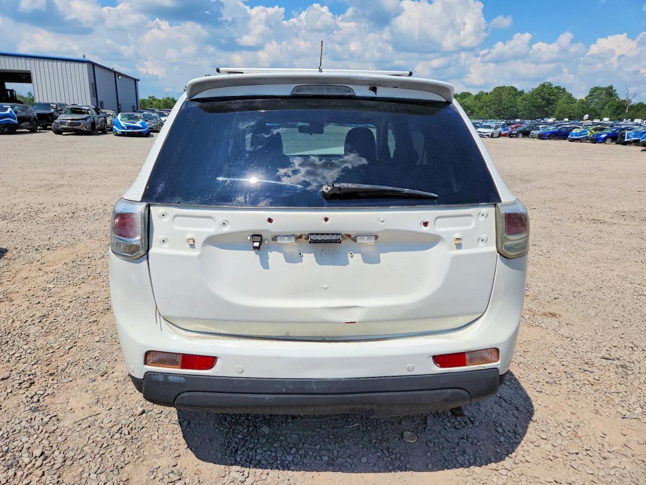 2014 Mitsubishi Outlander Gt White vin: JA4JZ4AX0EZ010554