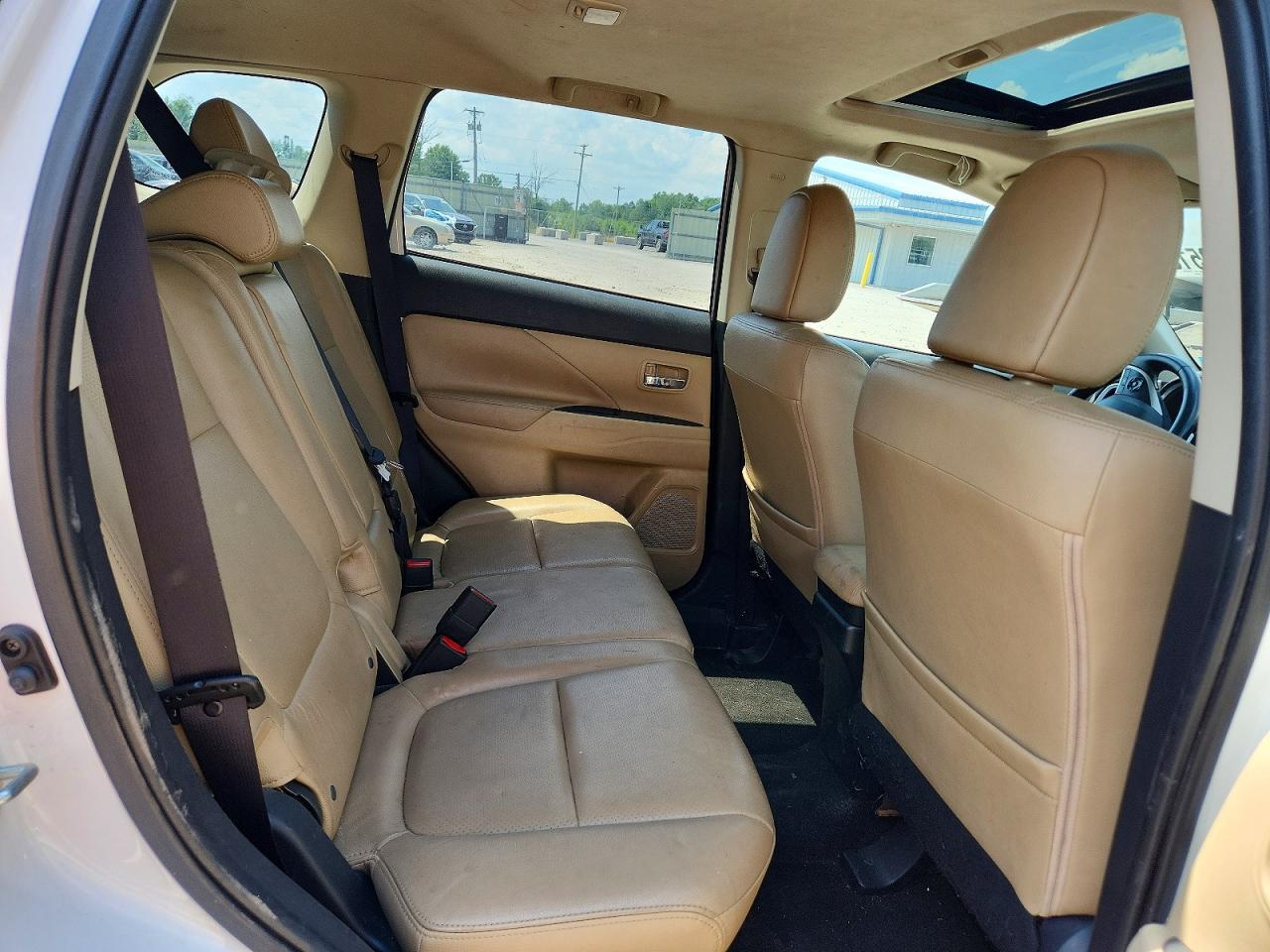 2014 Mitsubishi Outlander Gt White vin: JA4JZ4AX0EZ010554
