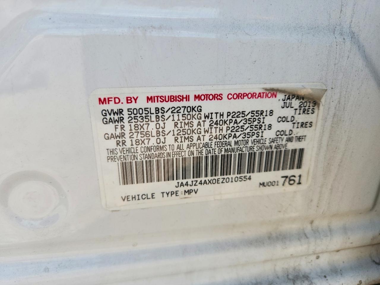 2014 Mitsubishi Outlander Gt White vin: JA4JZ4AX0EZ010554