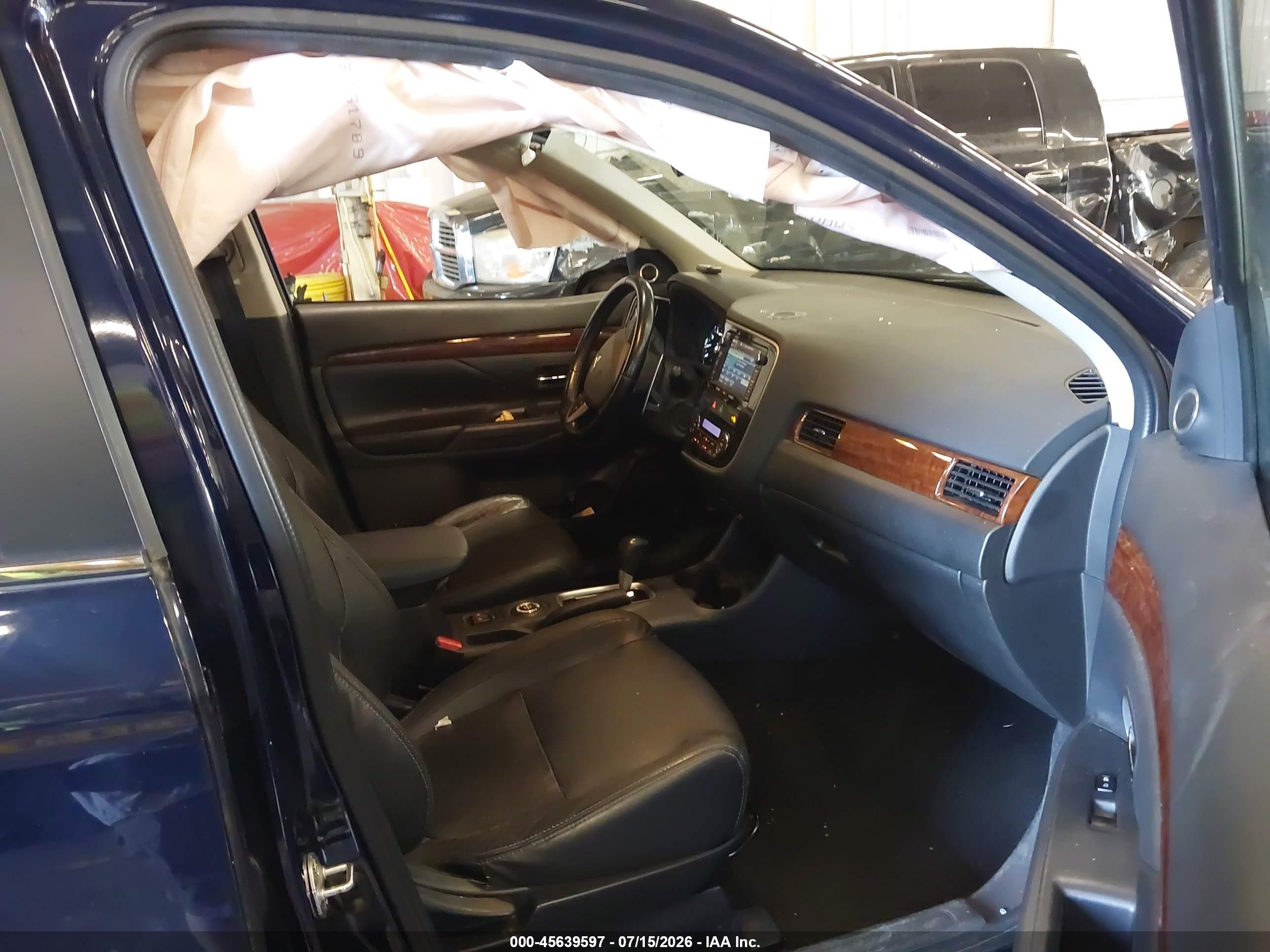 2014 Mitsubishi Outlander Gt Blue vin: JA4JZ4AX0EZ016855