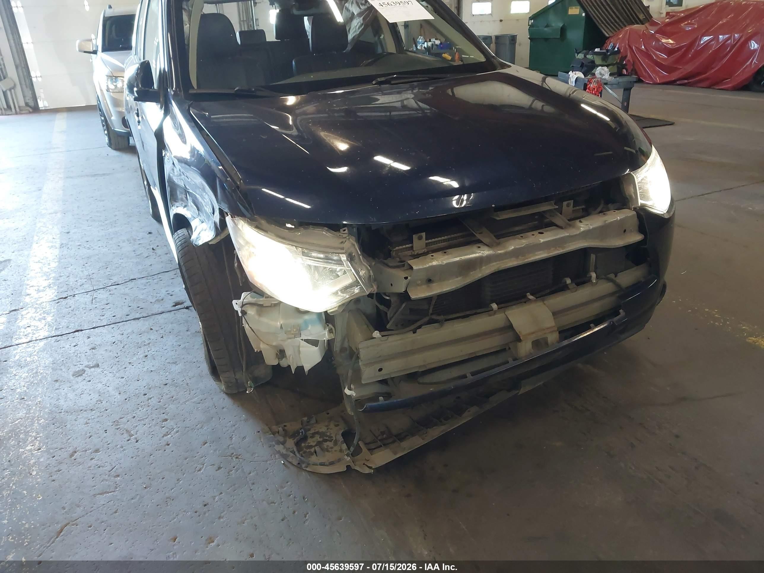 2014 Mitsubishi Outlander Gt Blue vin: JA4JZ4AX0EZ016855