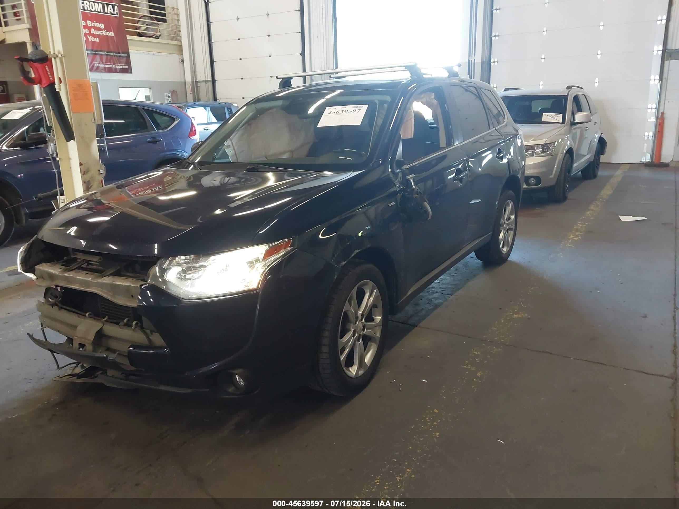 2014 Mitsubishi Outlander Gt Blue vin: JA4JZ4AX0EZ016855