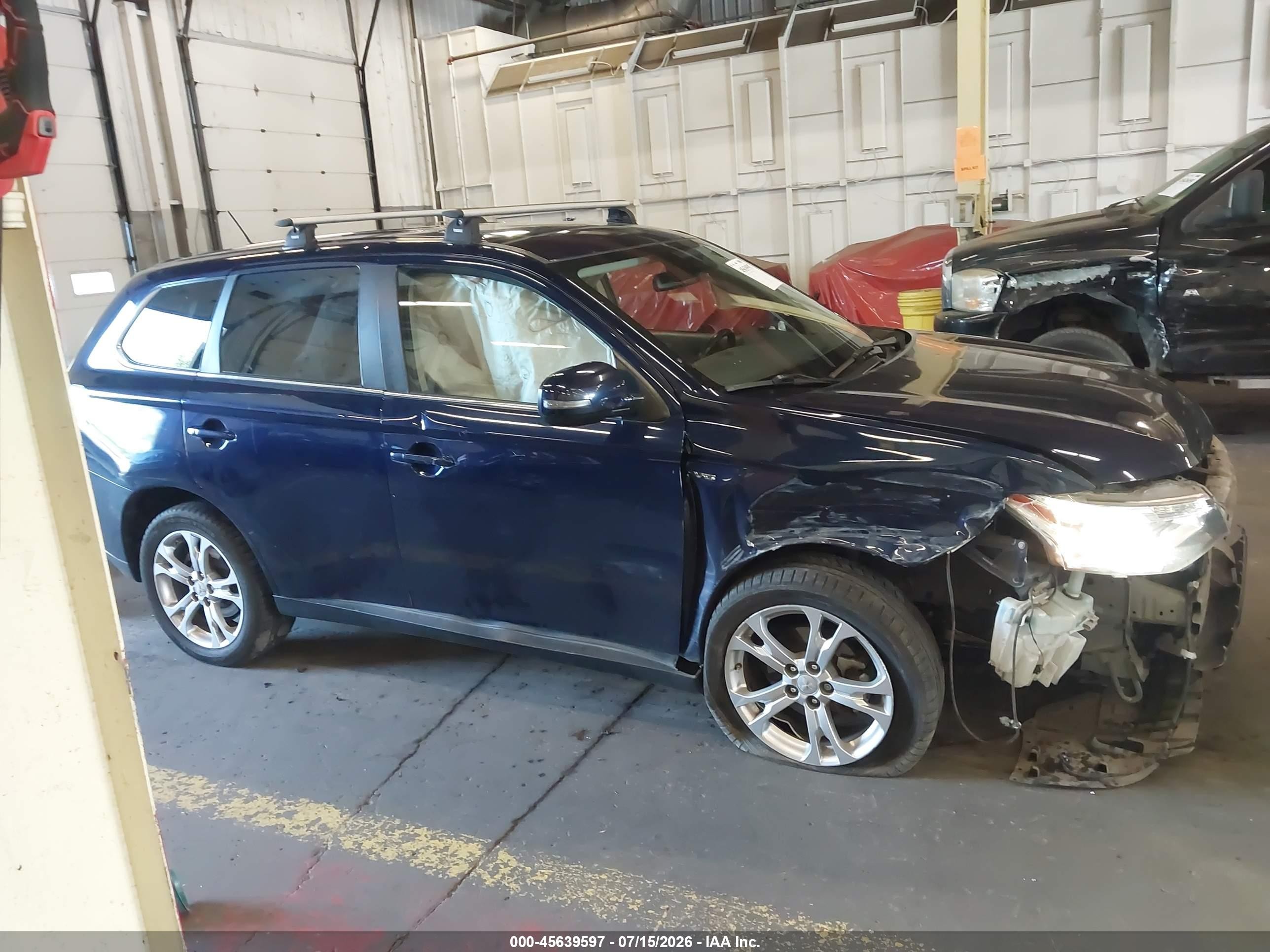 2014 Mitsubishi Outlander Gt Blue vin: JA4JZ4AX0EZ016855