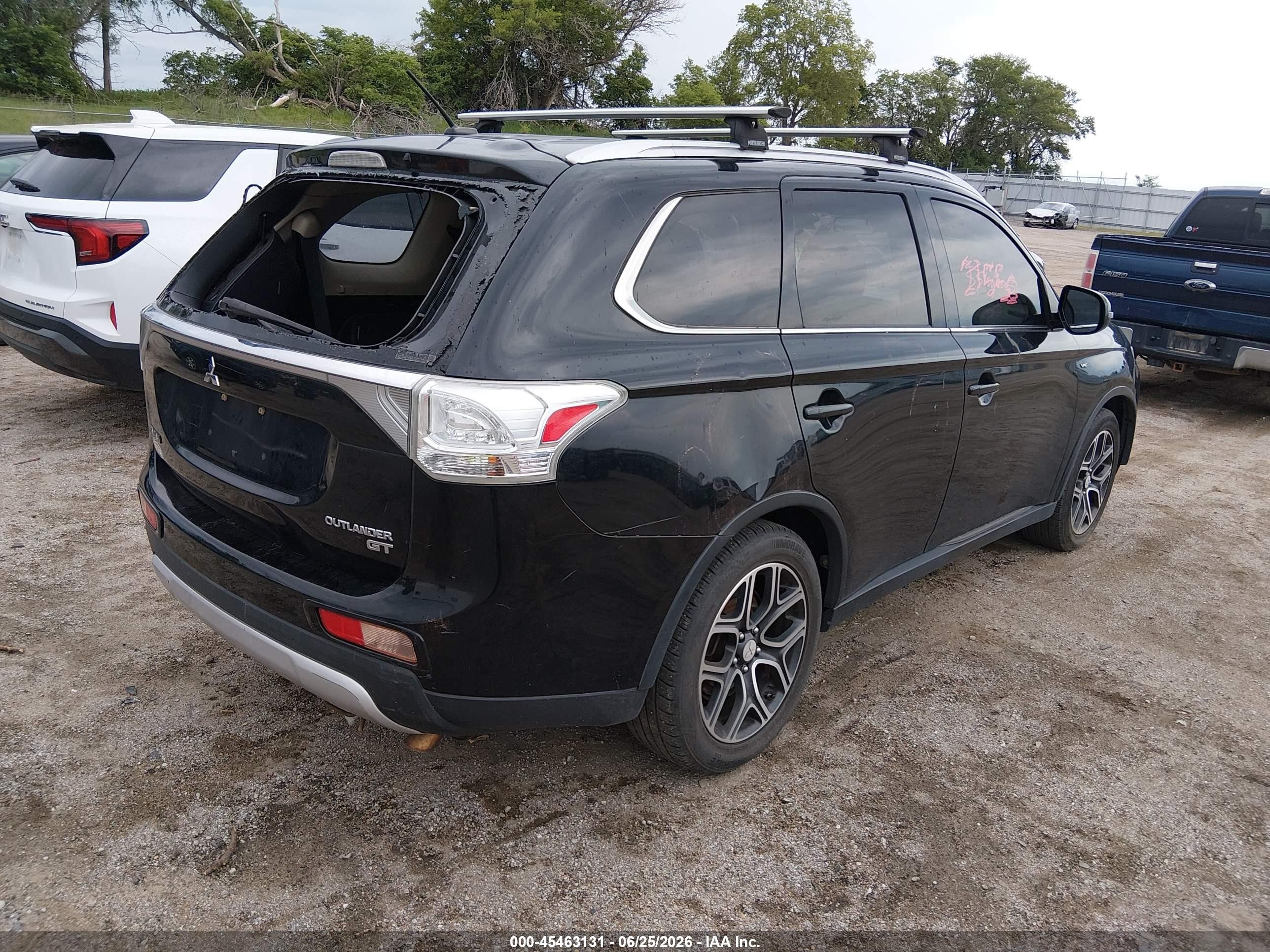 2015 Mitsubishi Outlander Gt Black vin: JA4JZ4AX0FZ005288