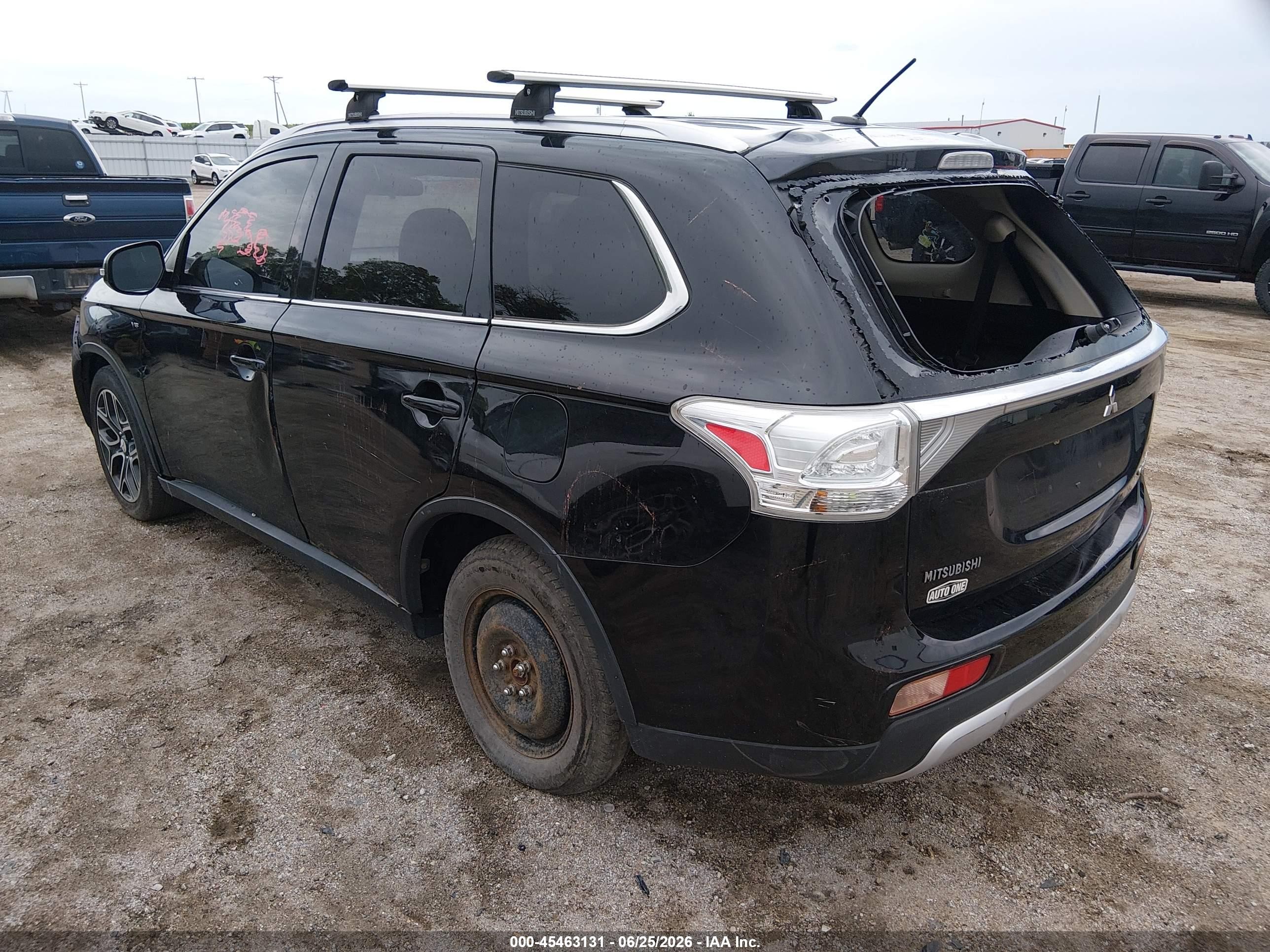 2015 Mitsubishi Outlander Gt Black vin: JA4JZ4AX0FZ005288