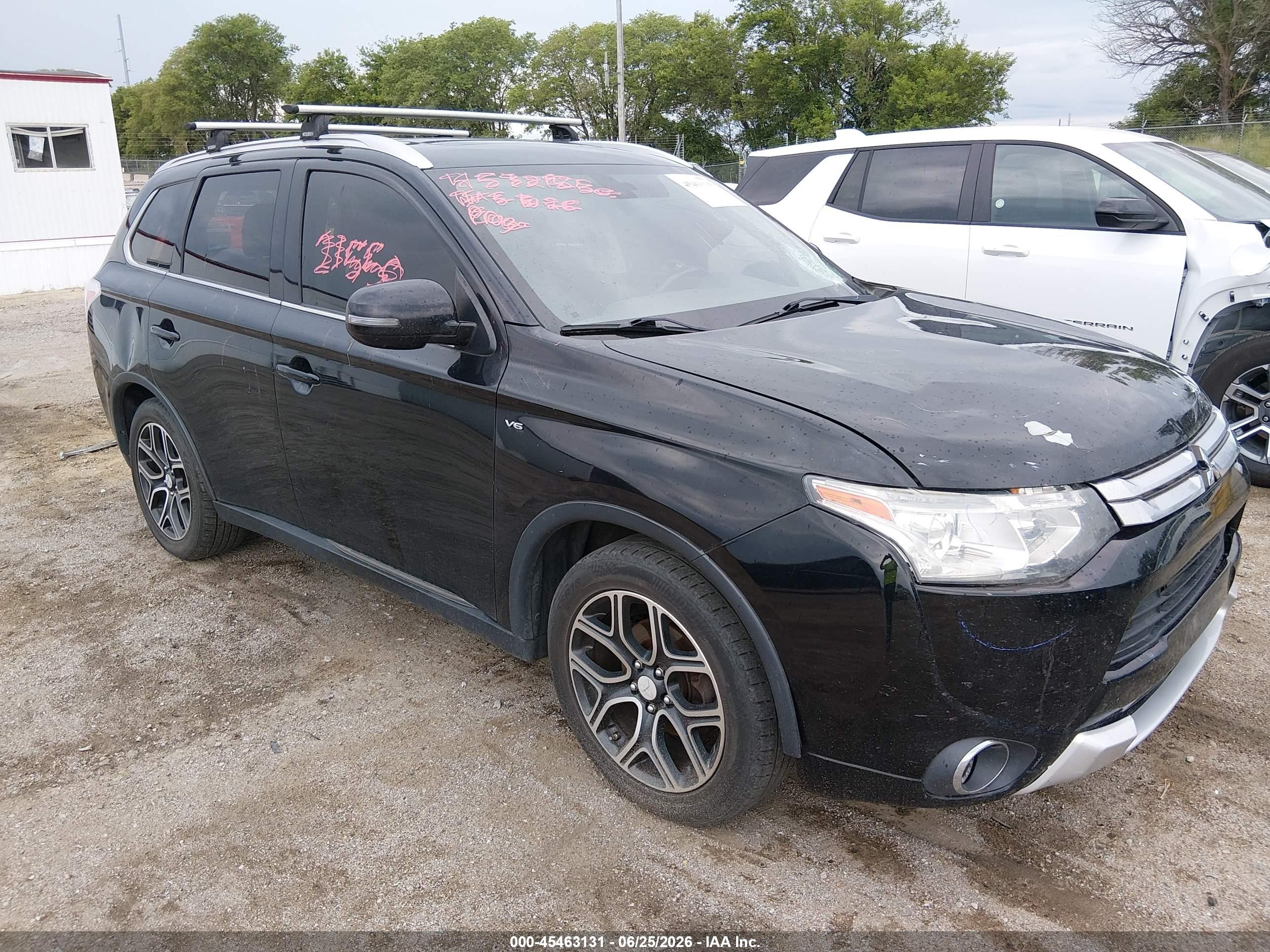 2015 Mitsubishi Outlander Gt Black vin: JA4JZ4AX0FZ005288
