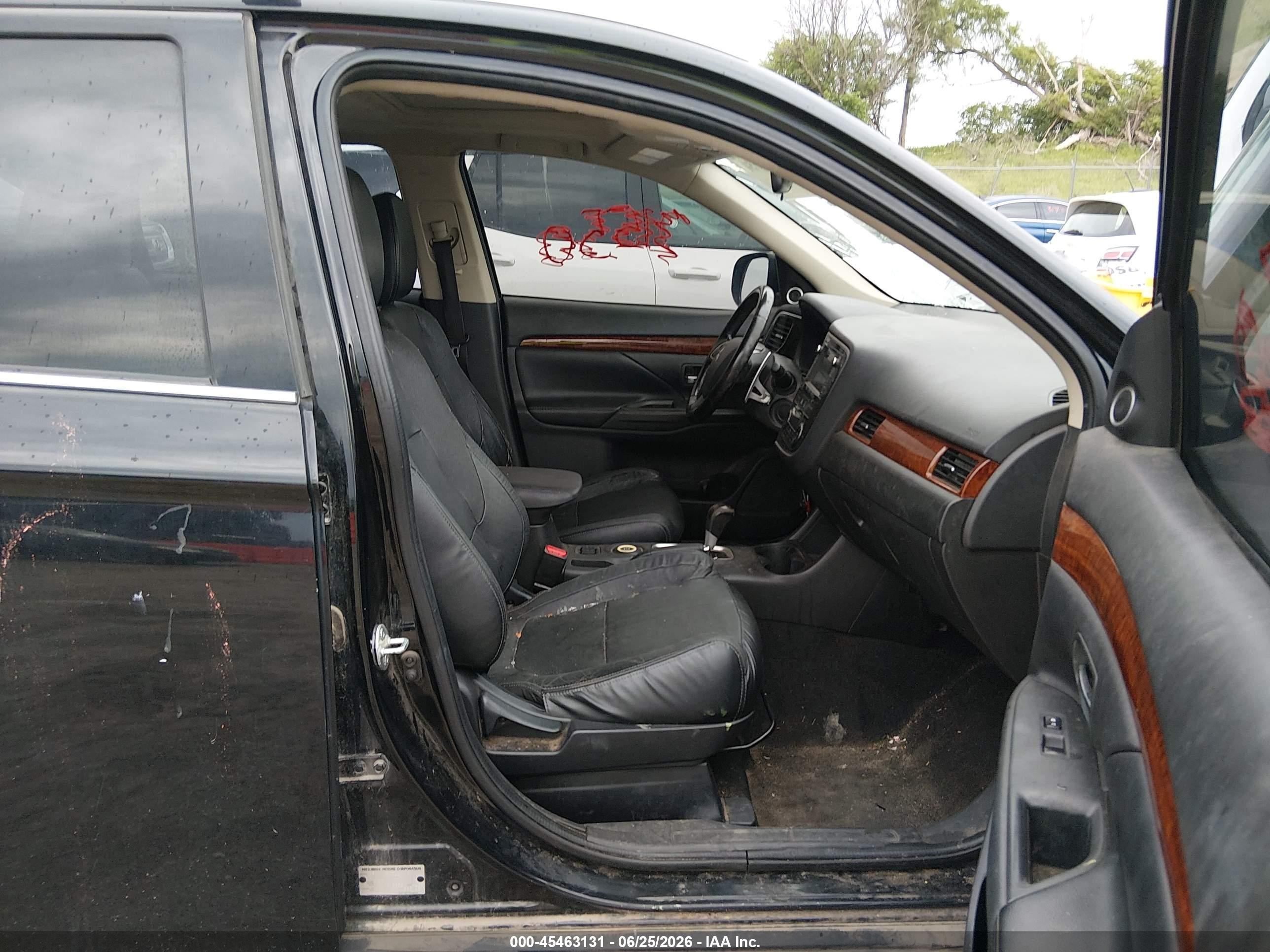 2015 Mitsubishi Outlander Gt Black vin: JA4JZ4AX0FZ005288