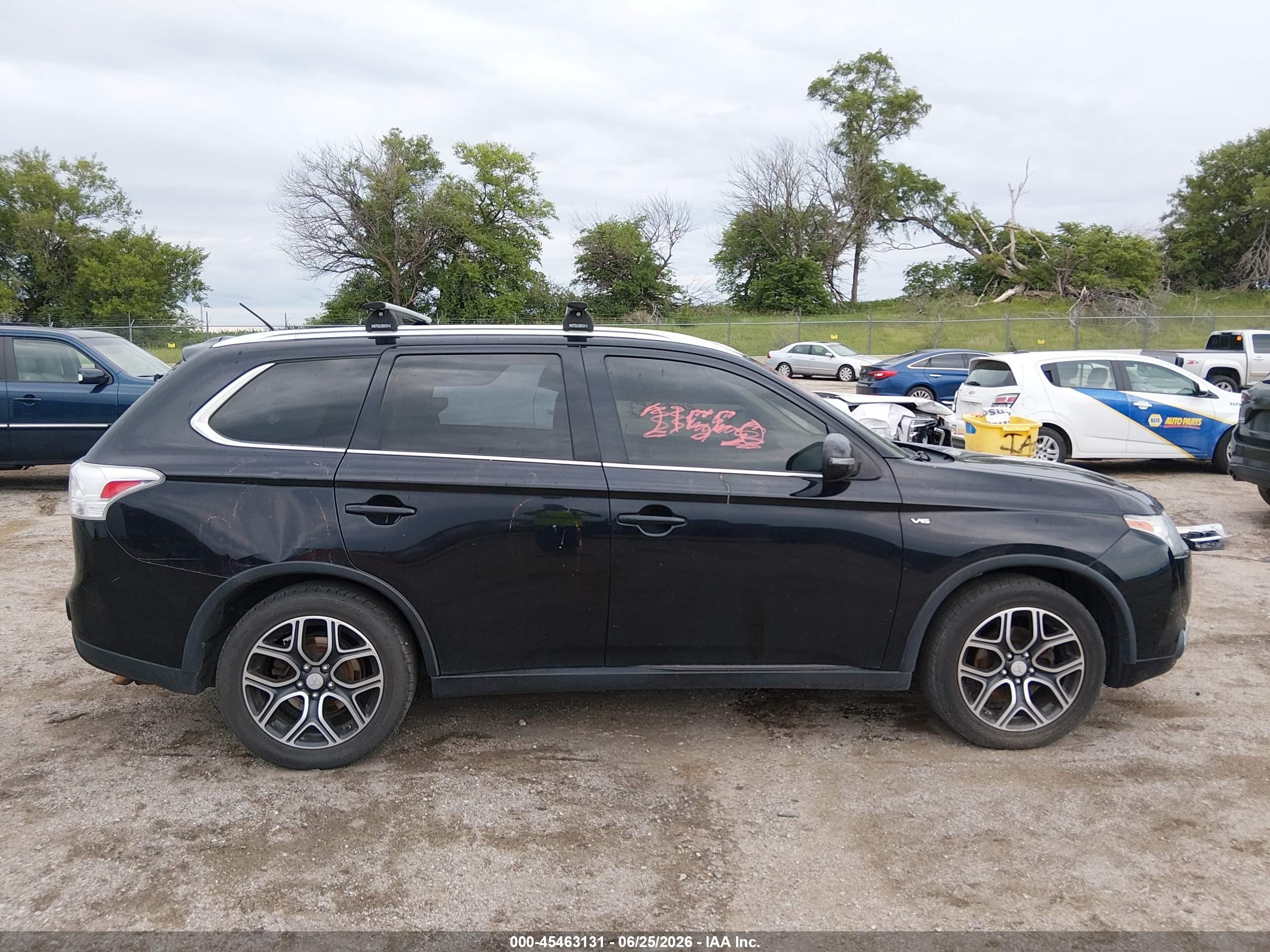 2015 Mitsubishi Outlander Gt Black vin: JA4JZ4AX0FZ005288