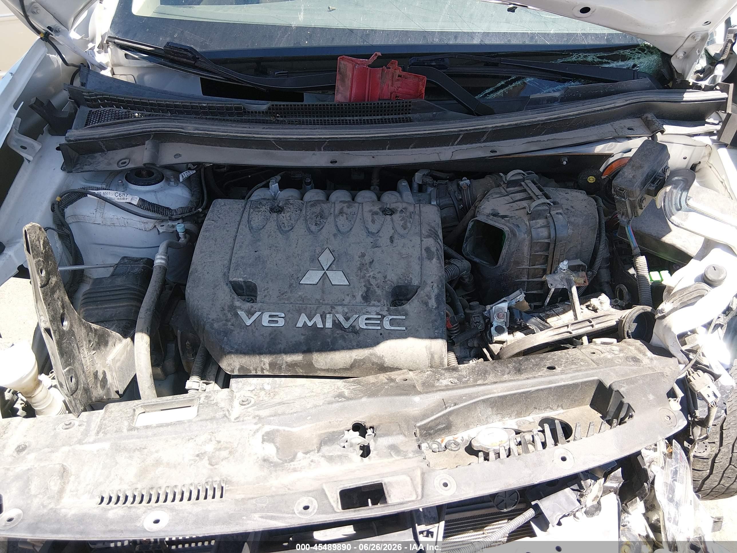 2014 Mitsubishi Outlander Gt White vin: JA4JZ4AX3EZ001766