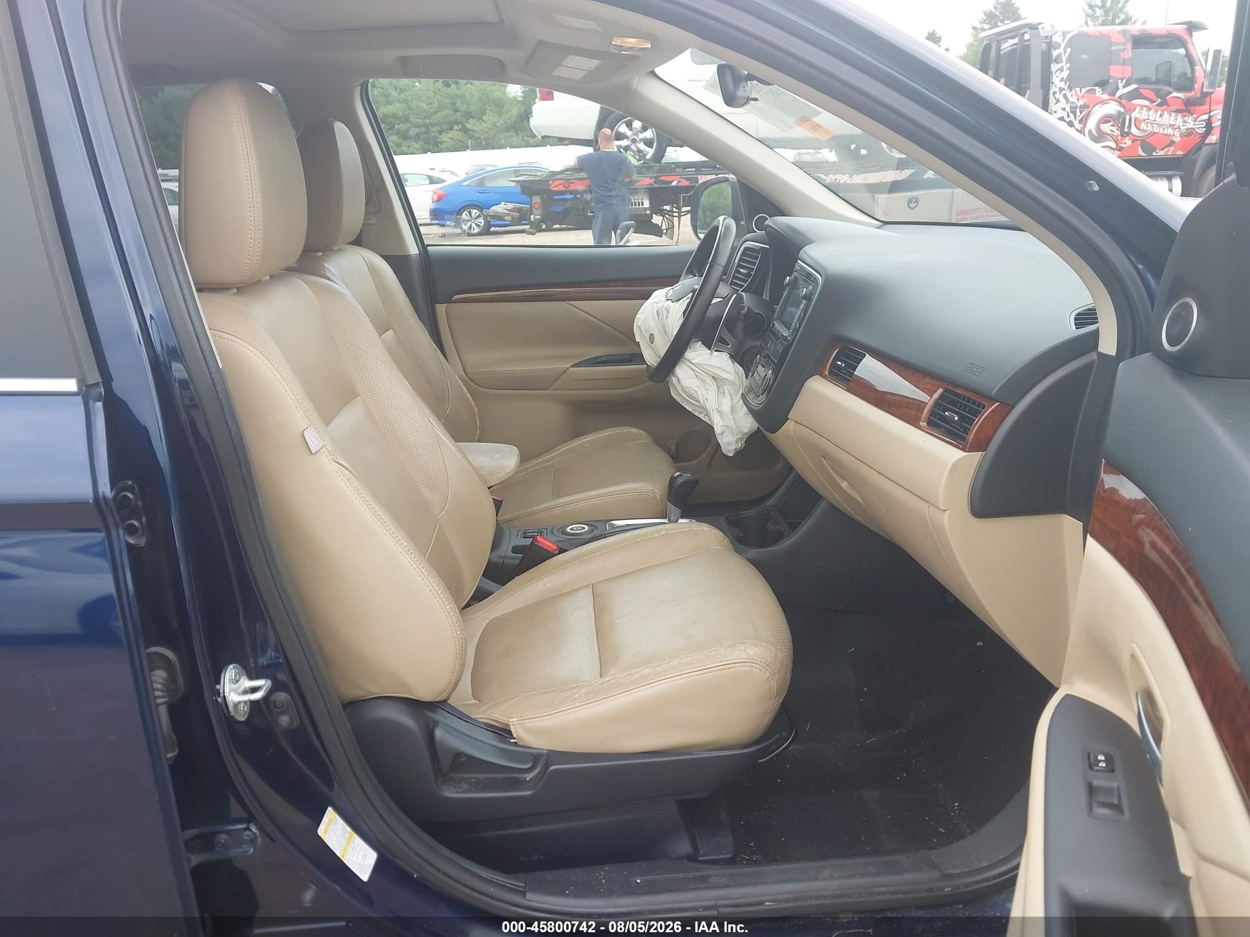 2014 Mitsubishi Outlander Gt Blue vin: JA4JZ4AX4EZ005714