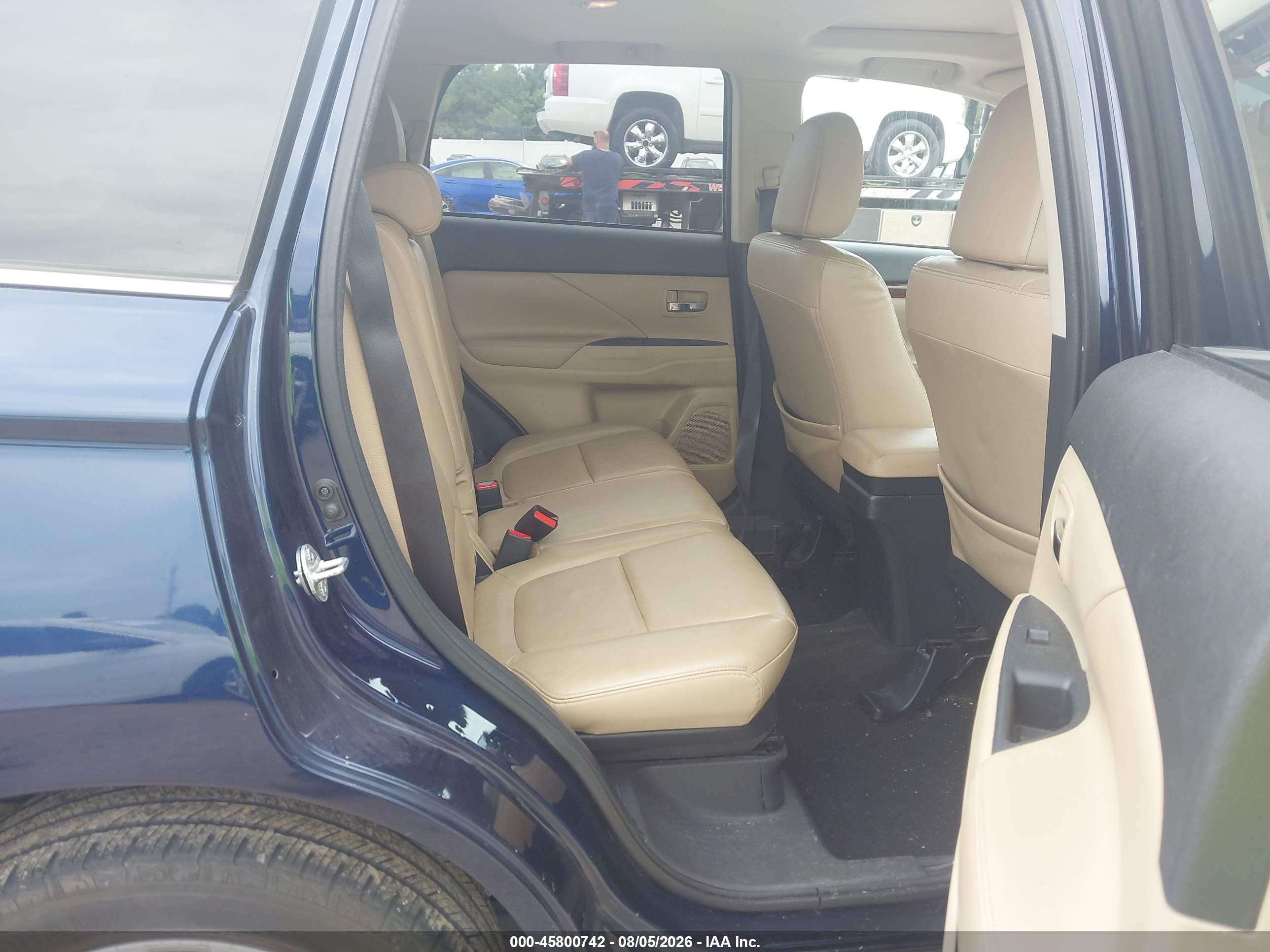 2014 Mitsubishi Outlander Gt Blue vin: JA4JZ4AX4EZ005714