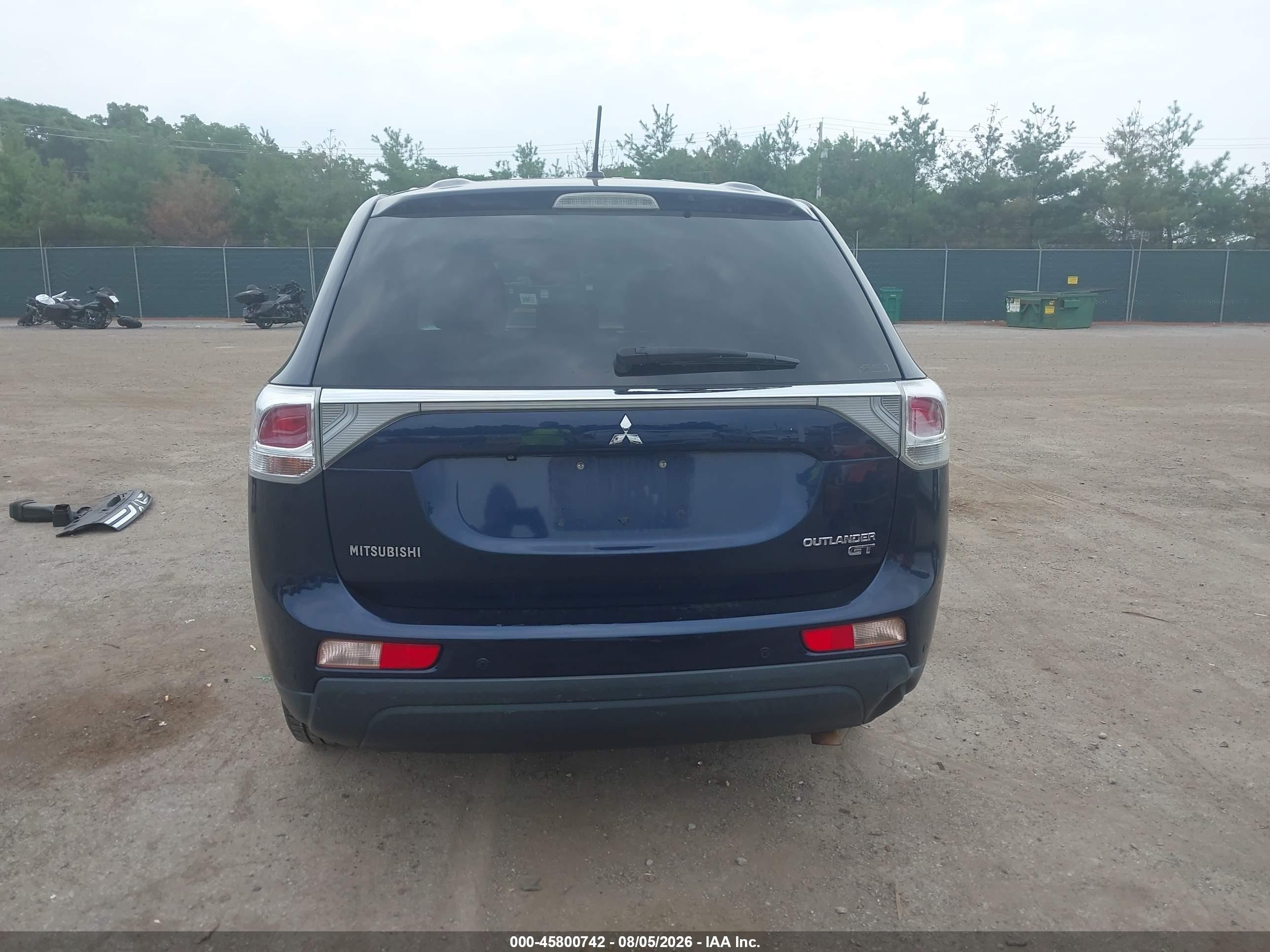 2014 Mitsubishi Outlander Gt Blue vin: JA4JZ4AX4EZ005714