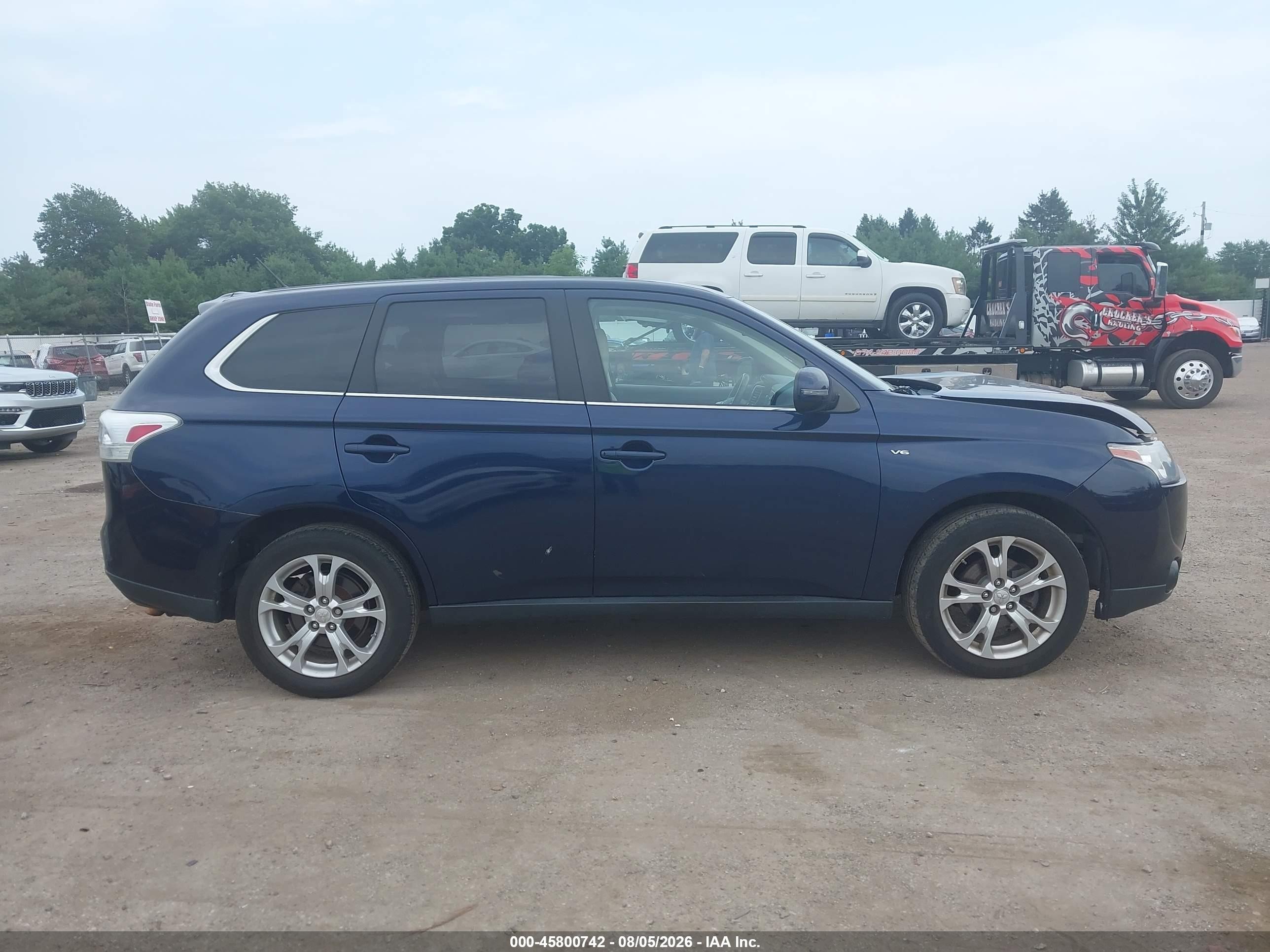 2014 Mitsubishi Outlander Gt Blue vin: JA4JZ4AX4EZ005714